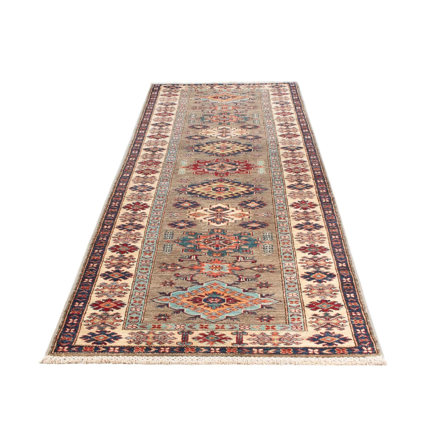 Läufer Ziegler - Kazak - 317 x 81 cm - hellgrau - Image 4