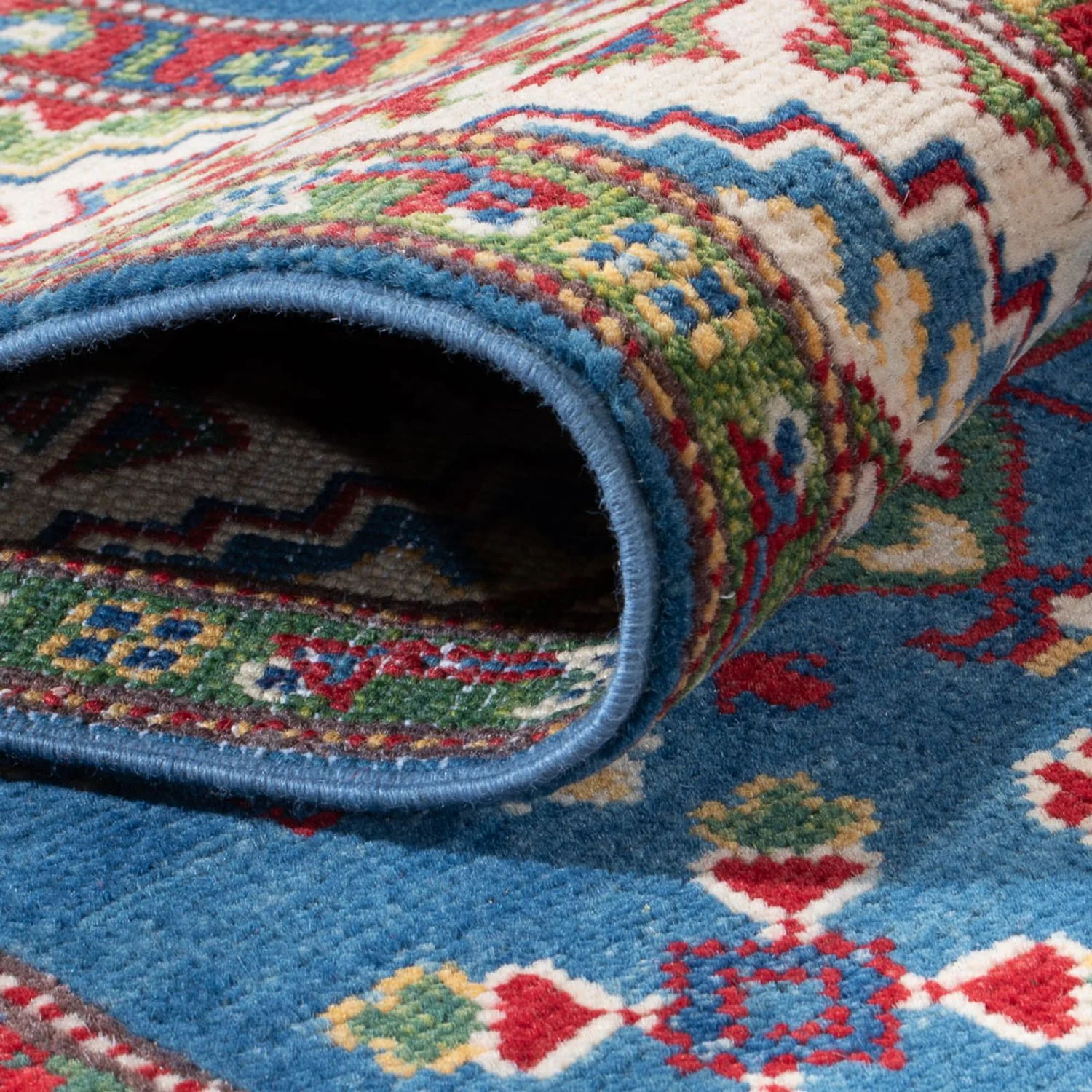 Läufer Ziegler - Kazak - 403 x 78 cm - dunkelblau - Image 4