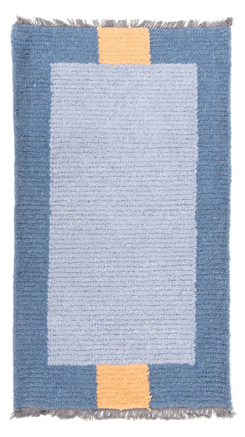 Nepal Teppich - 140 x 70 cm - blau
