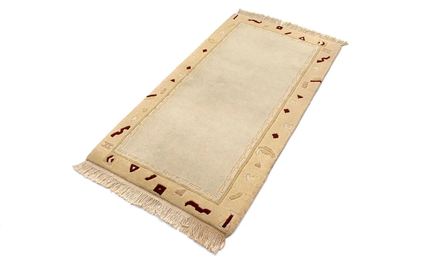 Nepal Teppich 140 x 70 cm - beige - Image 2