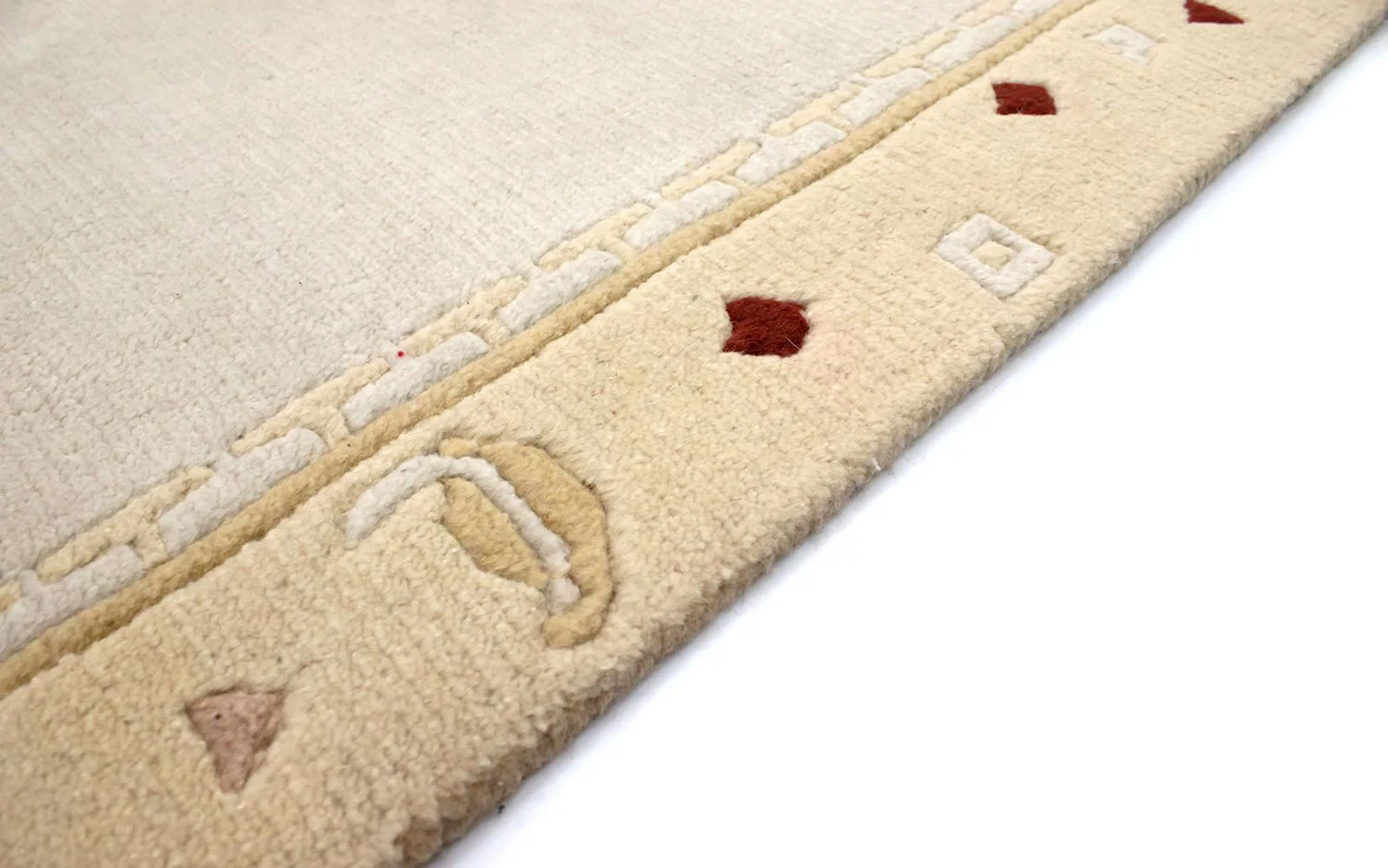 Nepal Teppich 140 x 70 cm - beige - Image 5
