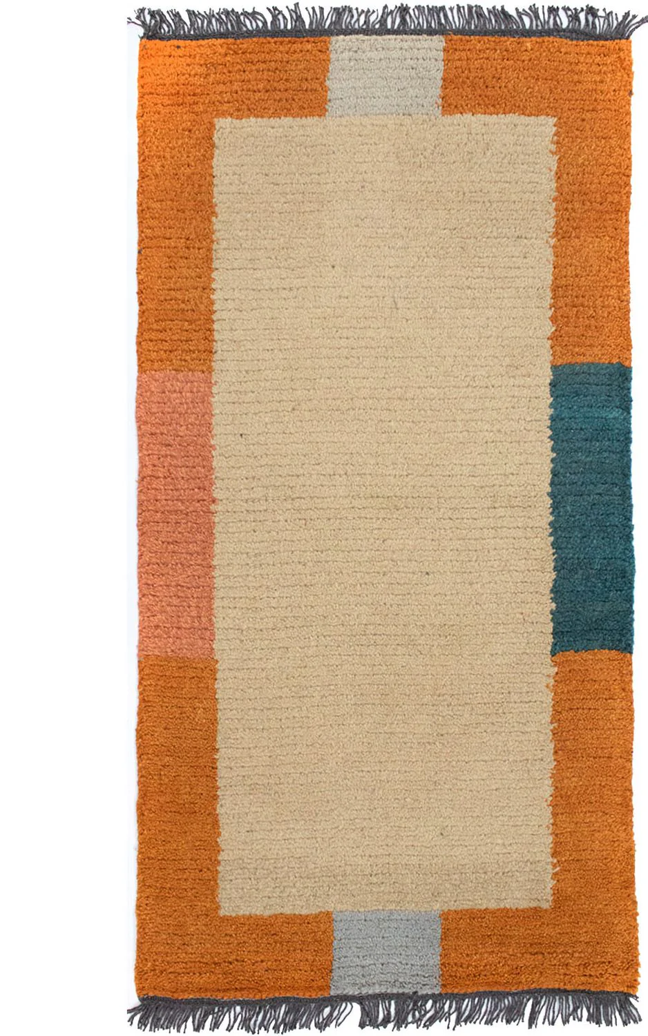 Nepal Teppich 140 x 70 cm - beige