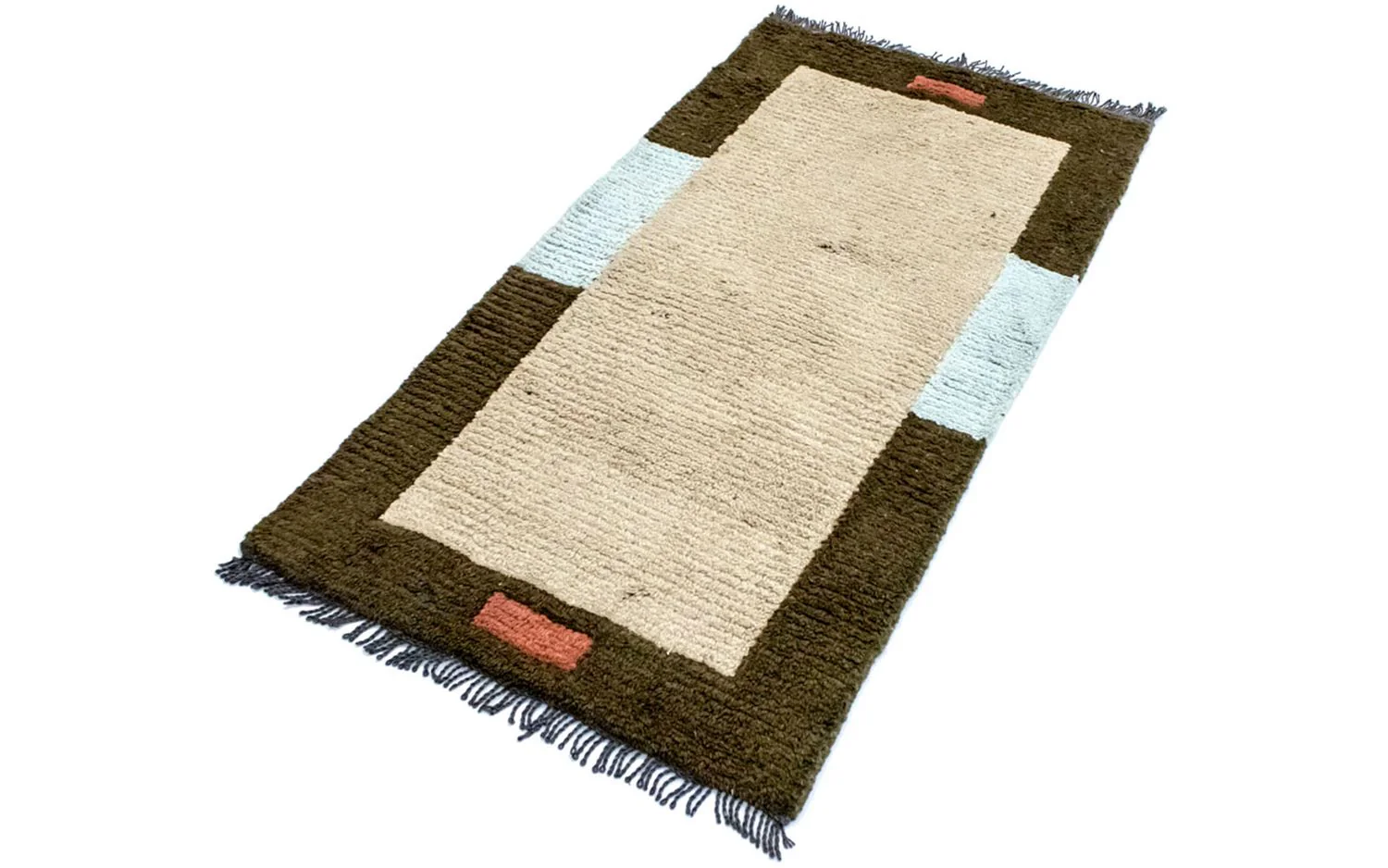 Nepal Teppich 140 x 70 cm - beige - Image 4