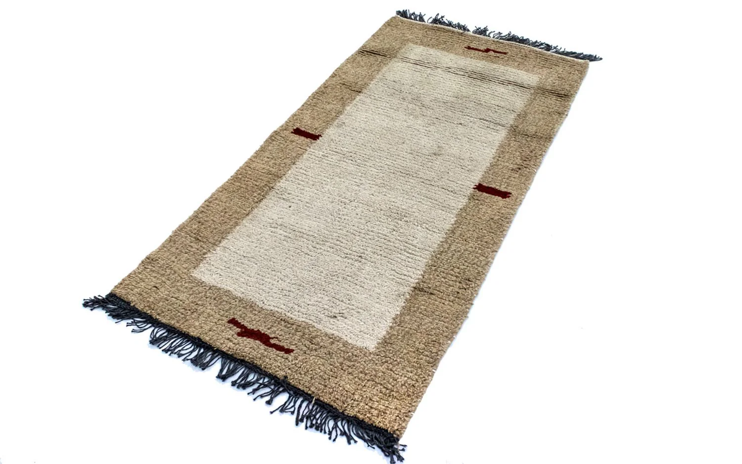 Nepal Teppich 140 x 70 cm - beige - Image 4