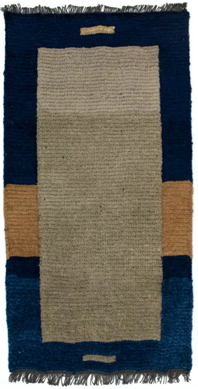 Nepal Teppich 140 x 70 cm - braun