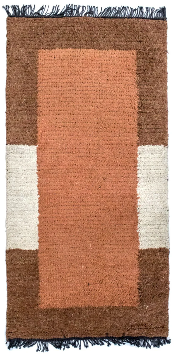 Nepal Teppich 140 x 70 cm - braun