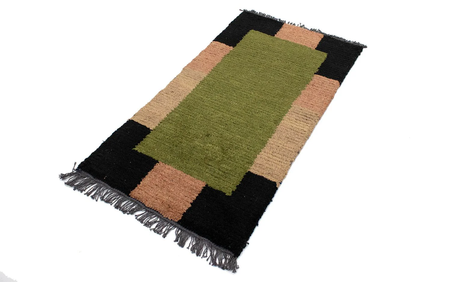 Nepal Teppich 140 x 70 cm - grün - Image 2