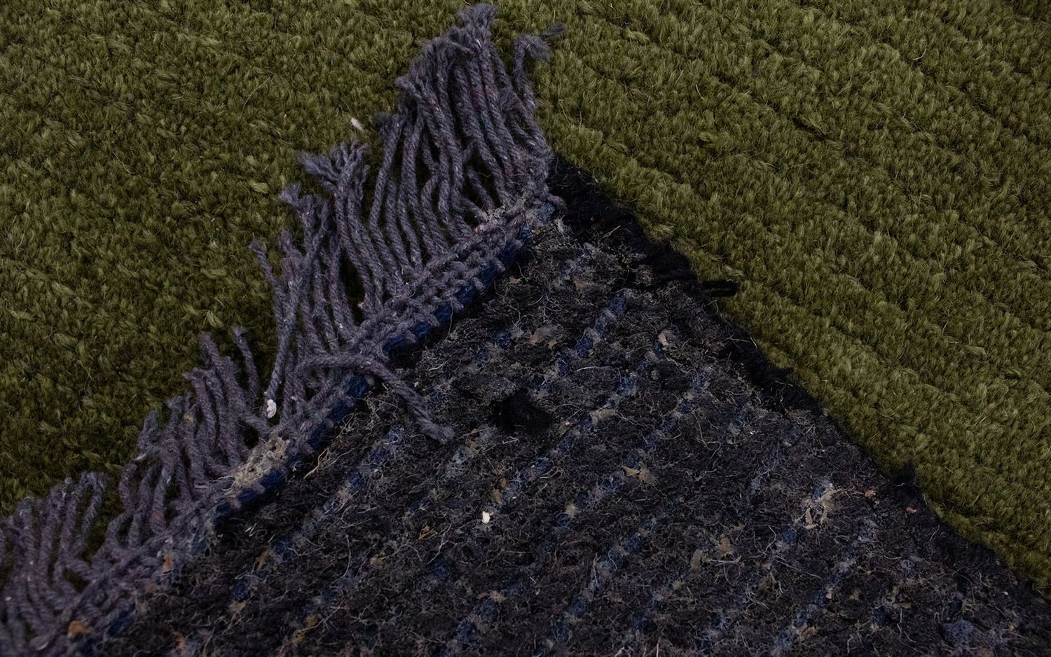 Nepal Teppich 140 x 70 cm - grün - Image 5
