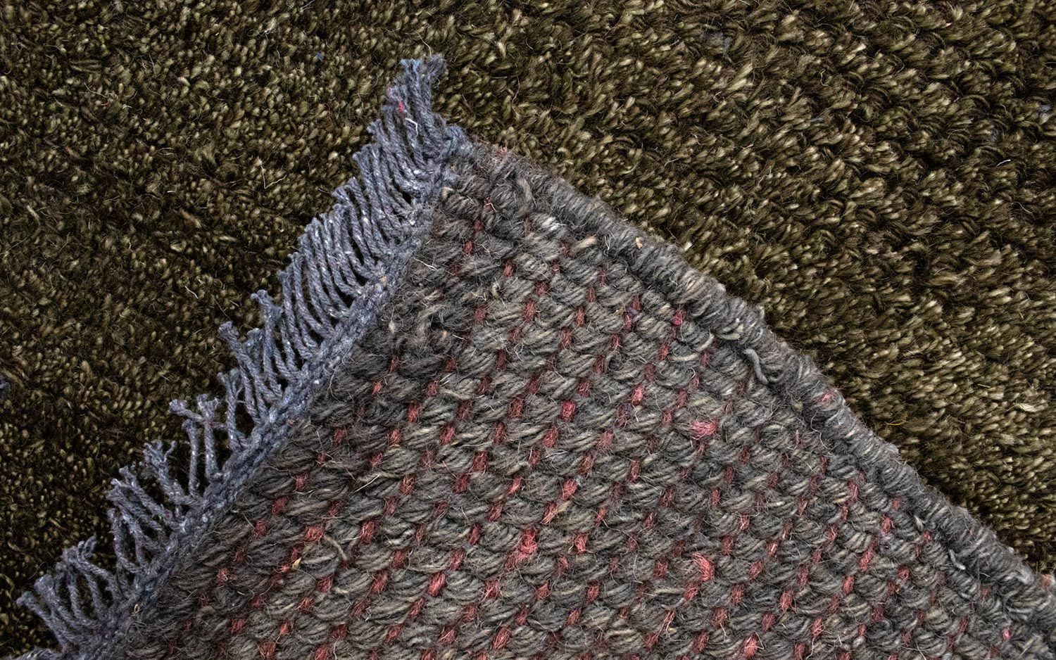 Nepal Teppich 140 x 70 cm - grün - Image 3