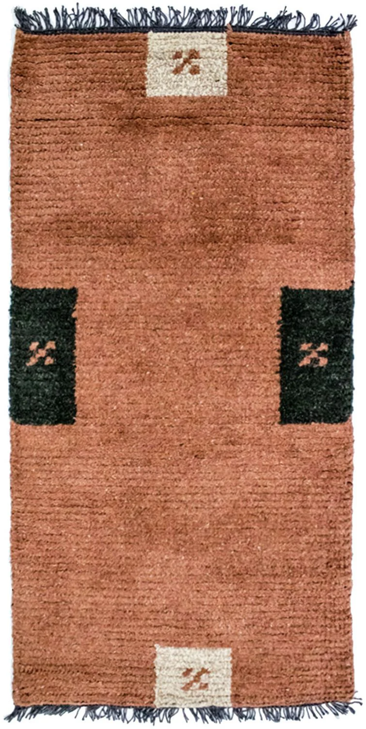 Nepal Teppich 140 x 70 cm - mehrfarbig