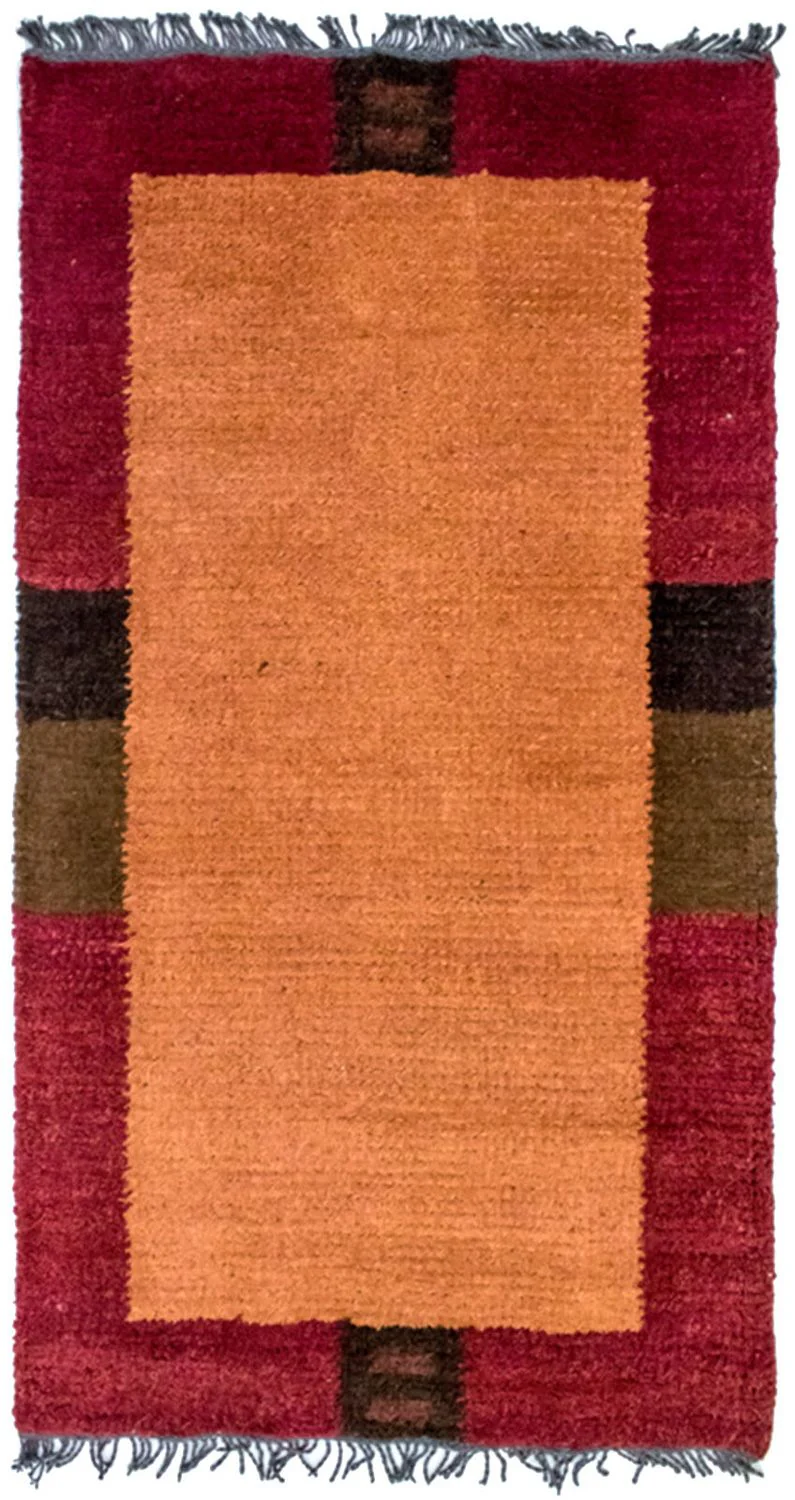 Nepal Teppich 140 x 70 cm - orange
