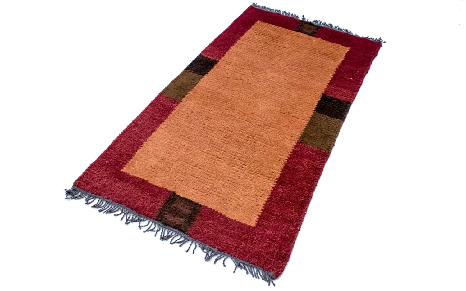 Nepal Teppich 140 x 70 cm - orange - Image 4