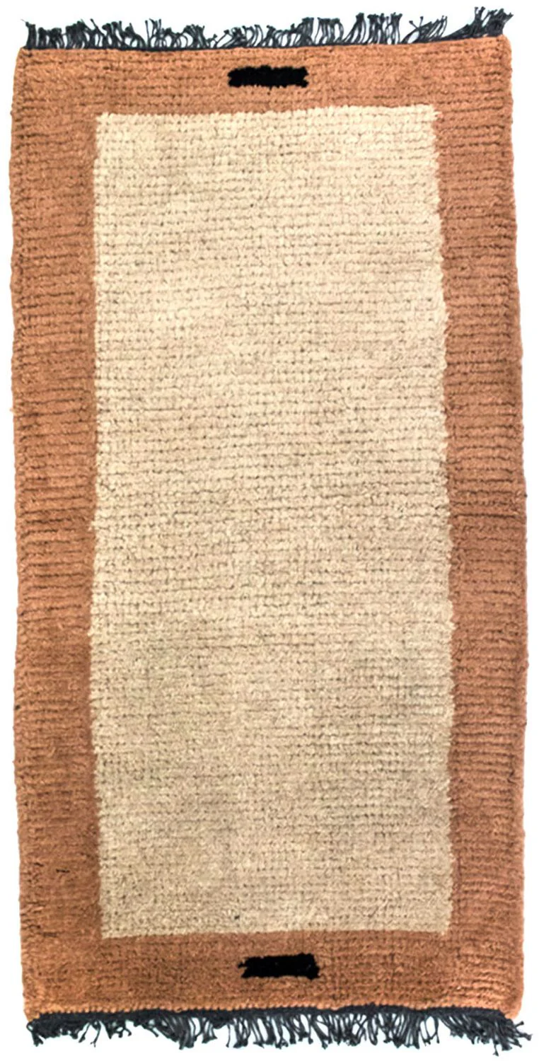 Nepal Teppich 140 x 70 cm - beige