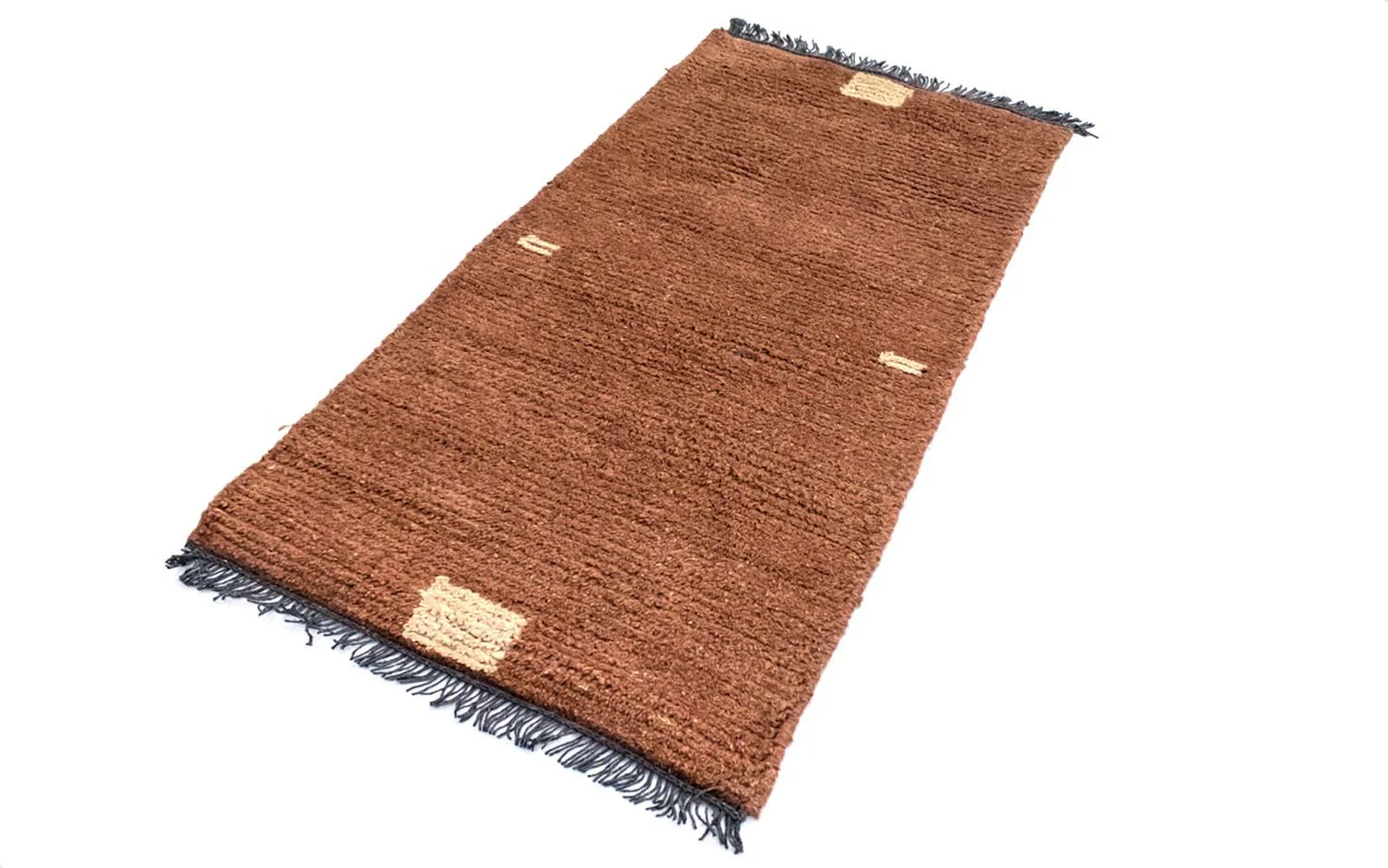 Nepal Teppich 140 x 70 cm - braun - Image 4