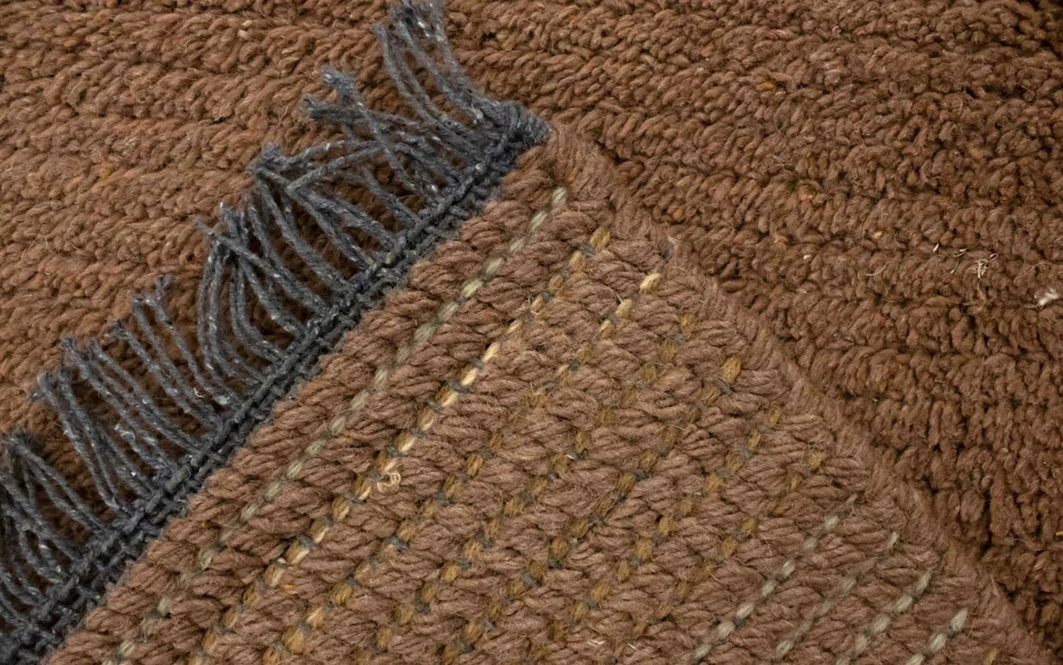 Nepal Teppich 140 x 70 cm - braun - Image 3