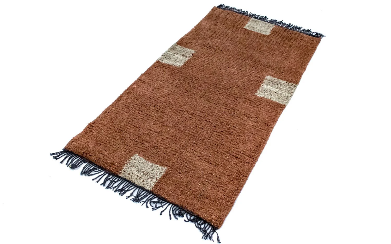 Nepal Teppich 140 x 70 cm - braun - Image 4