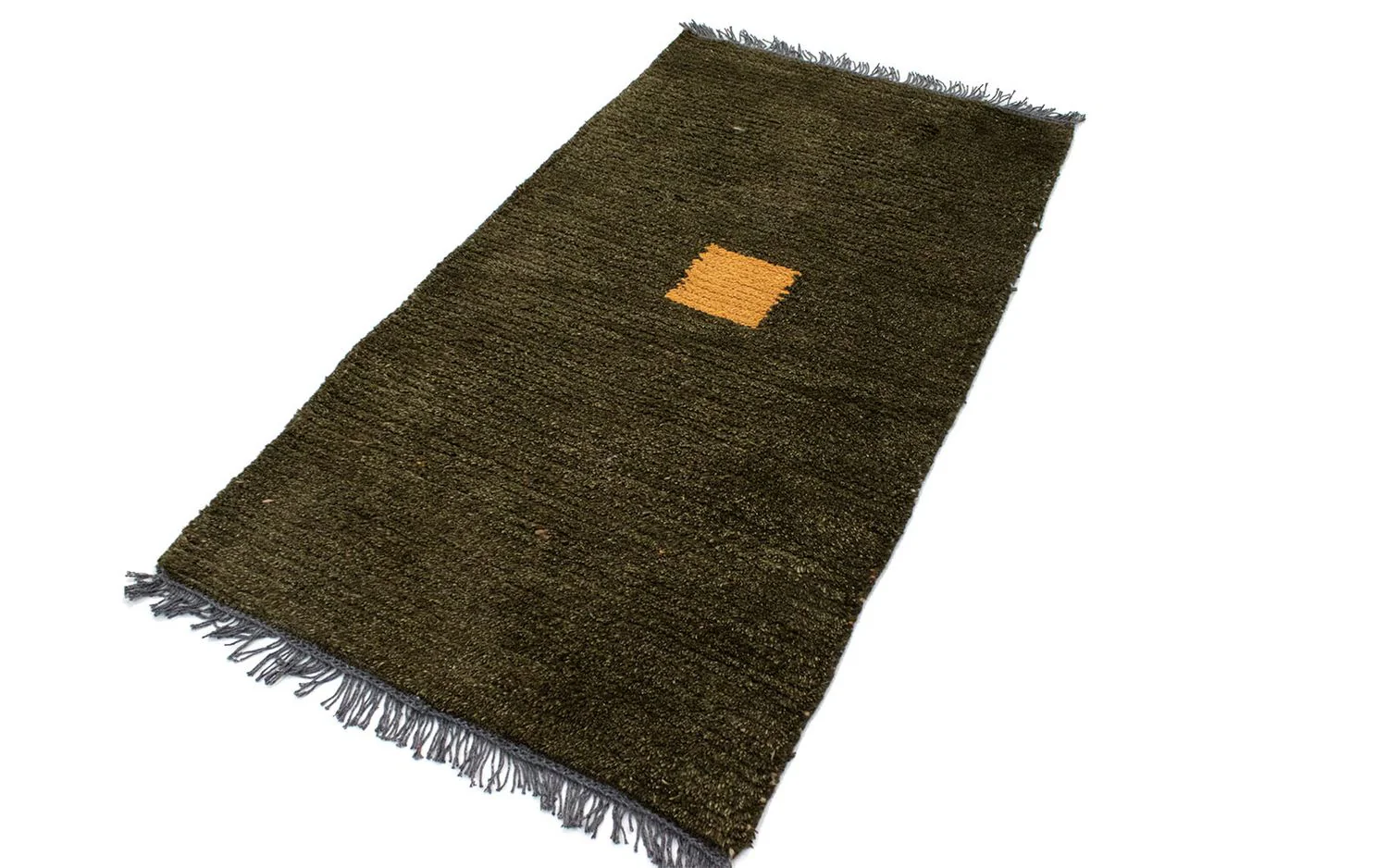 Nepal Teppich 140 x 70 cm - dunkelgrün - Image 3