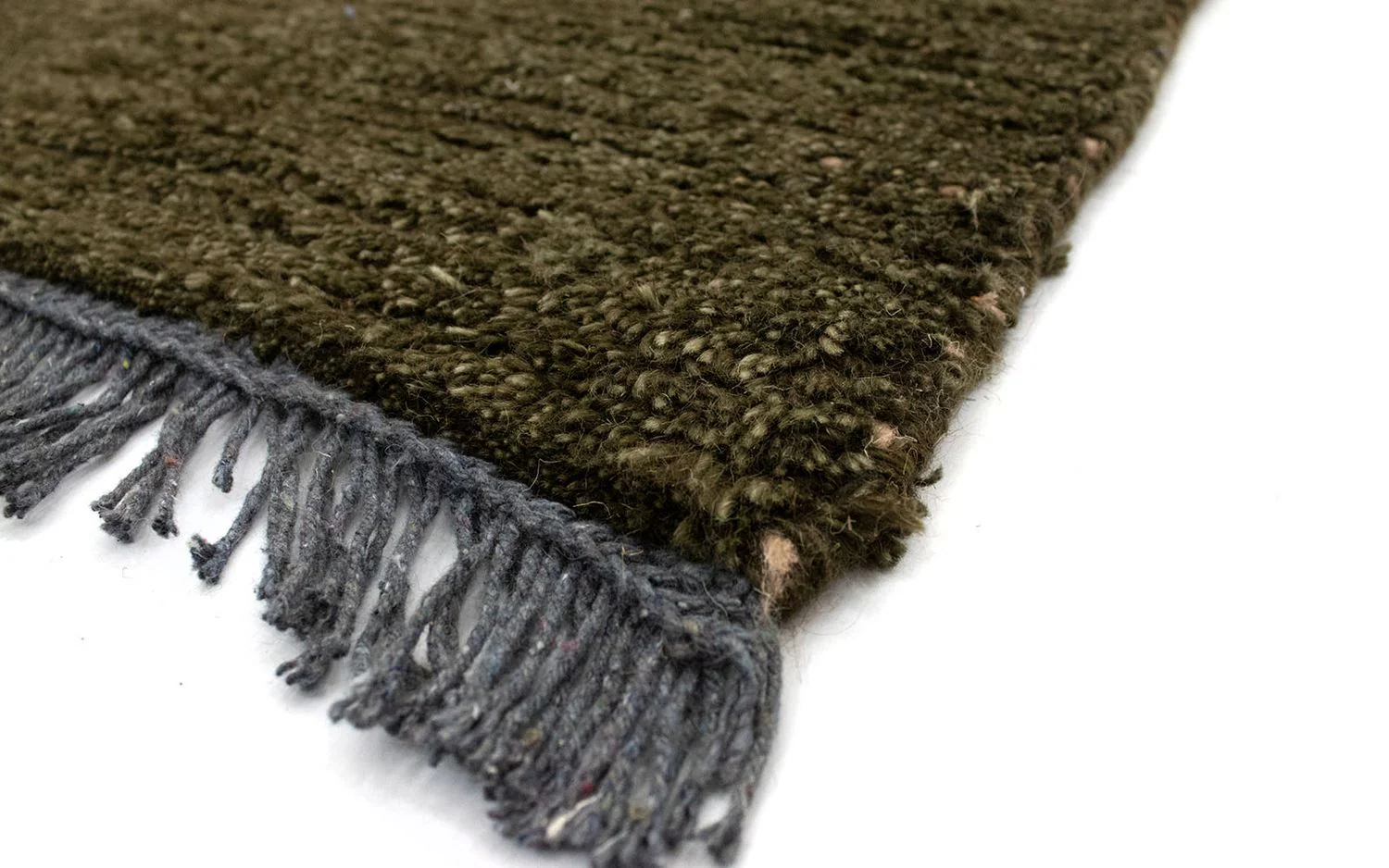 Nepal Teppich 140 x 70 cm - dunkelgrün - Image 4