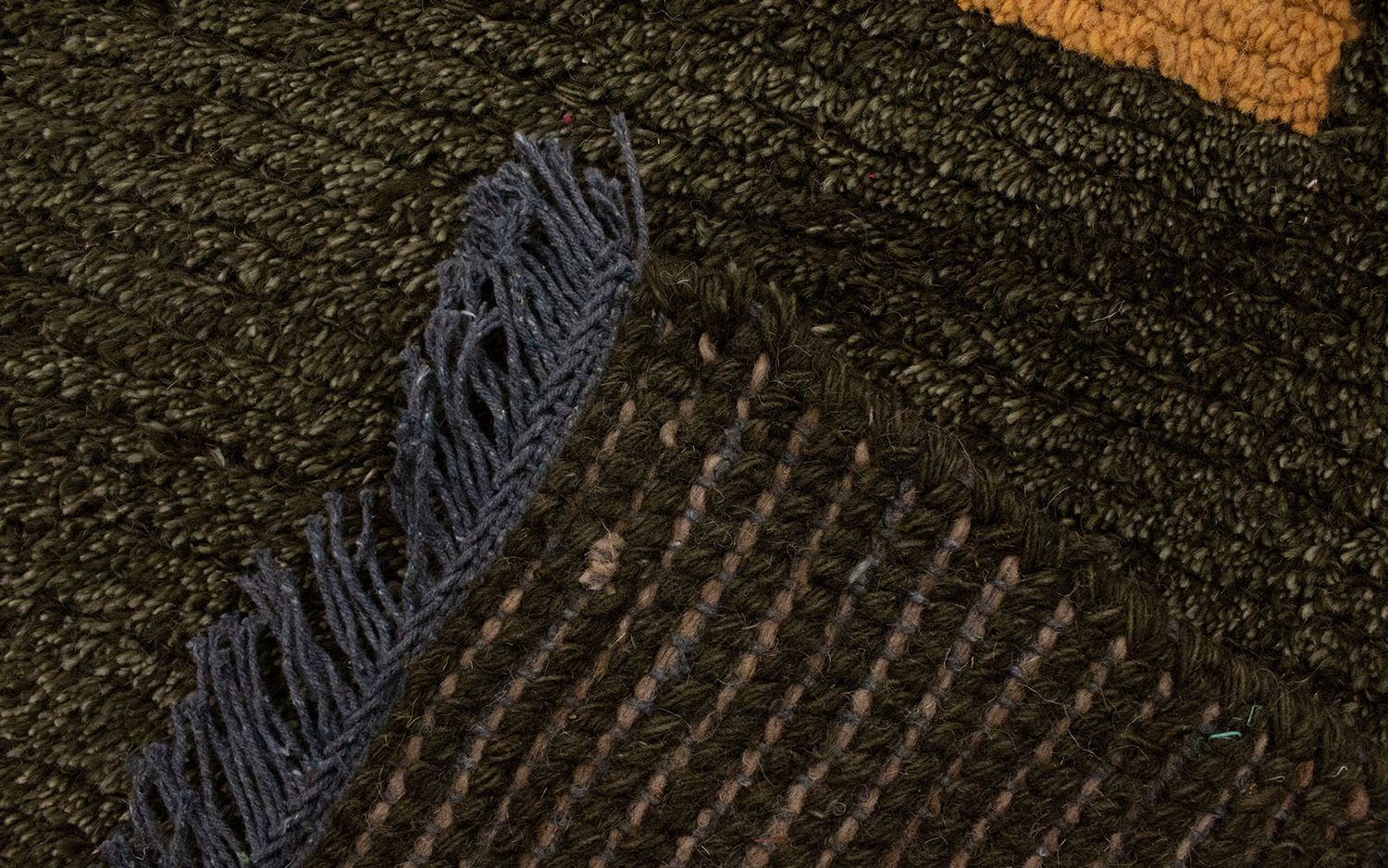 Nepal Teppich 140 x 70 cm - dunkelgrün - Image 5