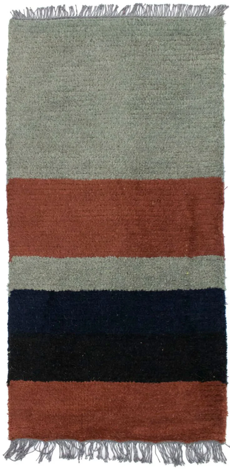 Nepal Teppich 140 x 70 cm - mehrfarbig