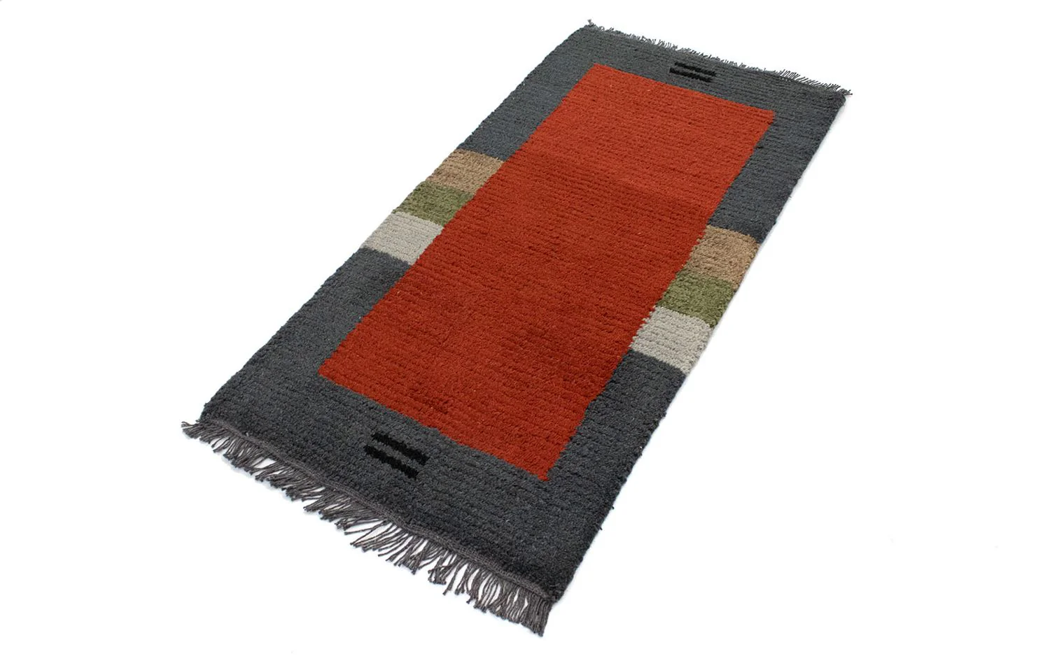 Nepal Teppich 140 x 70 cm - rot - Image 4