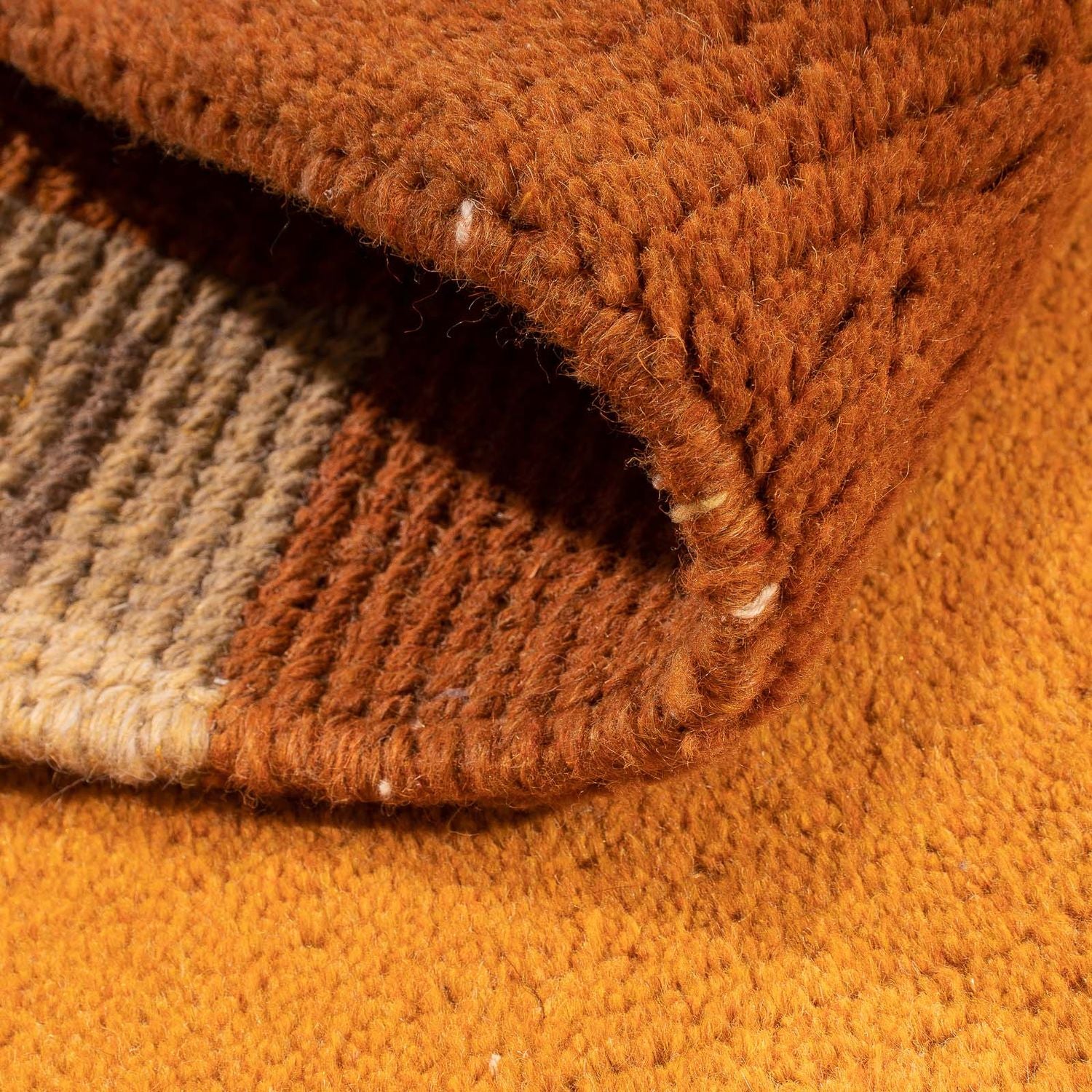 Nepal Teppich 142 x 72 cm - orange - Image 4