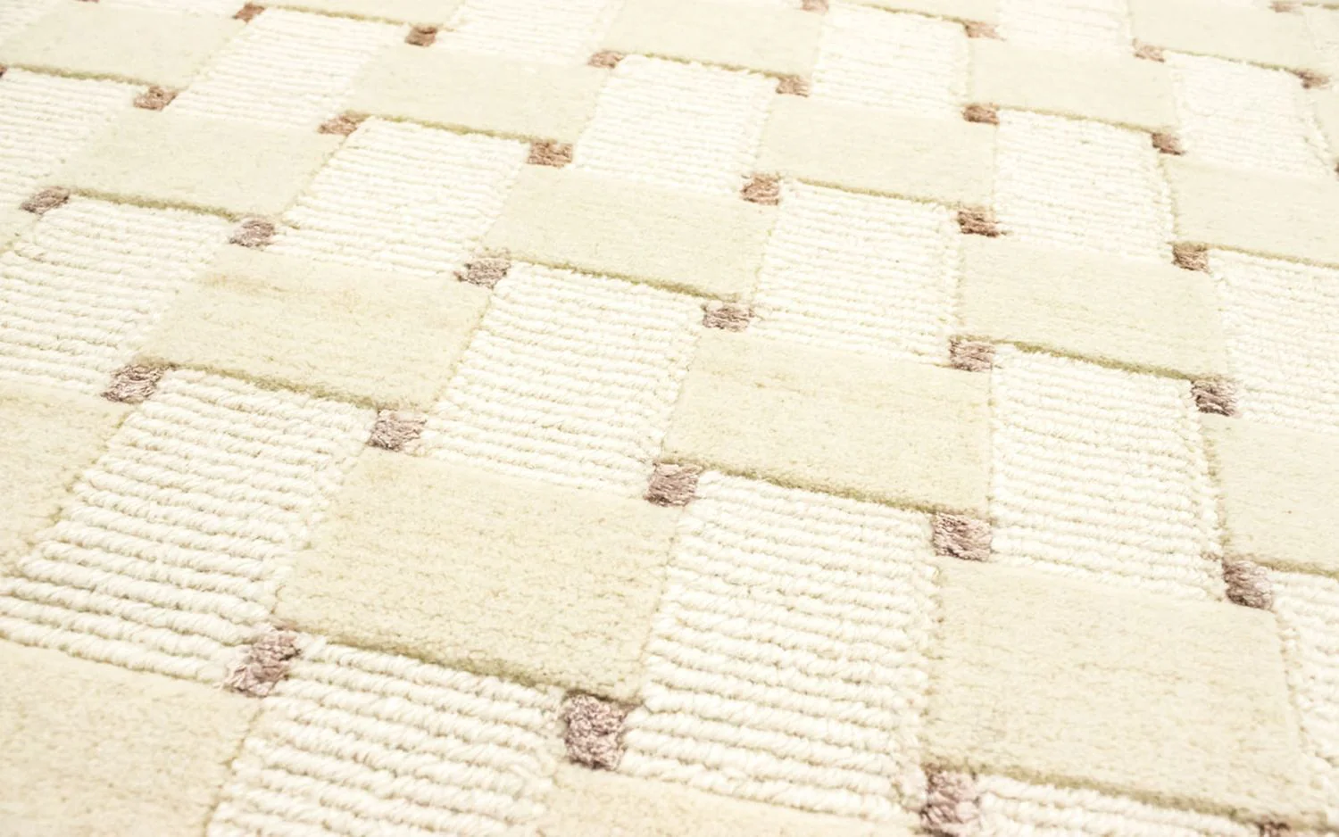 Nepal Teppich 150 x 150 cm - beige - Image 3