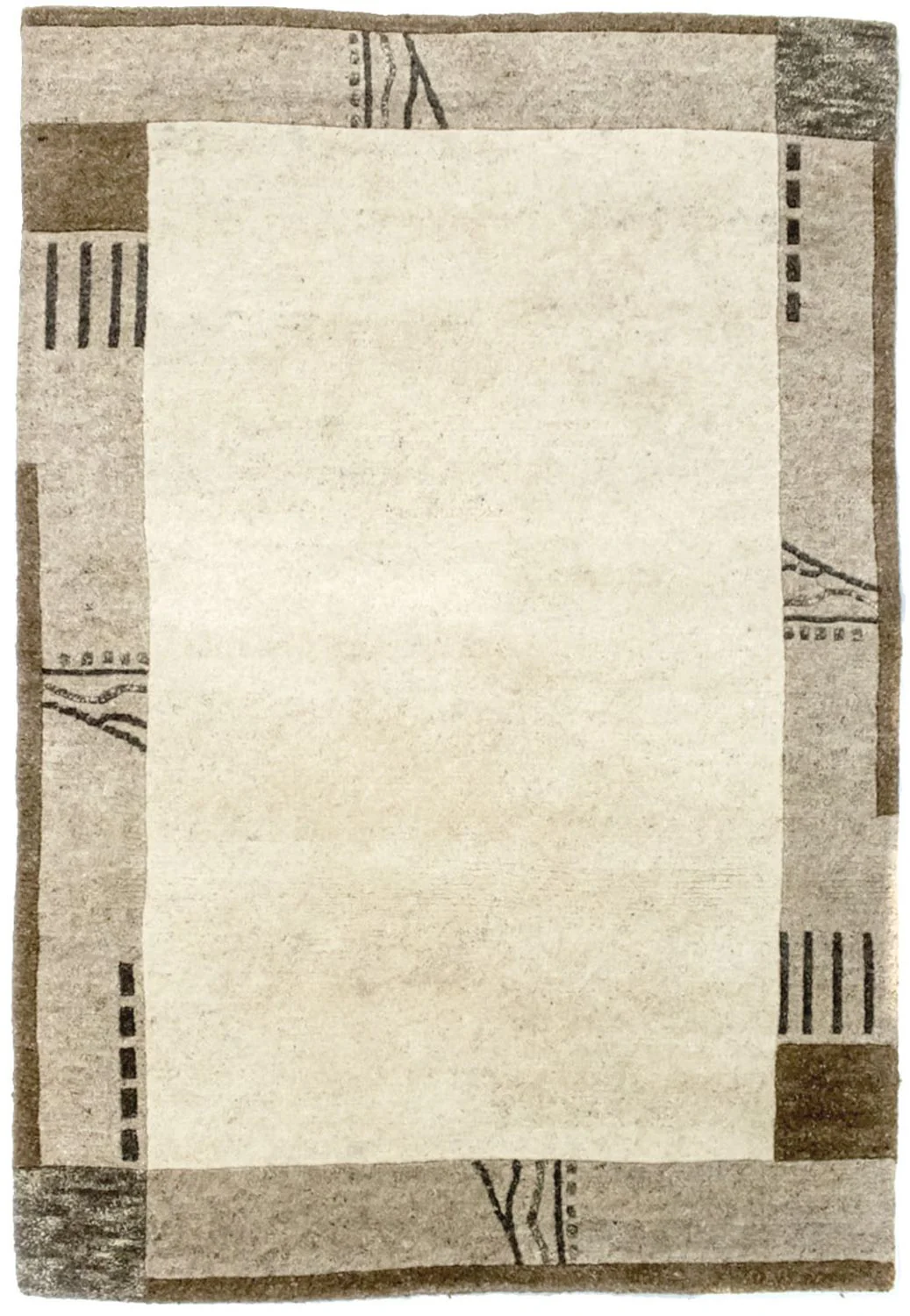 Nepal Teppich 174 x 122 cm - beige