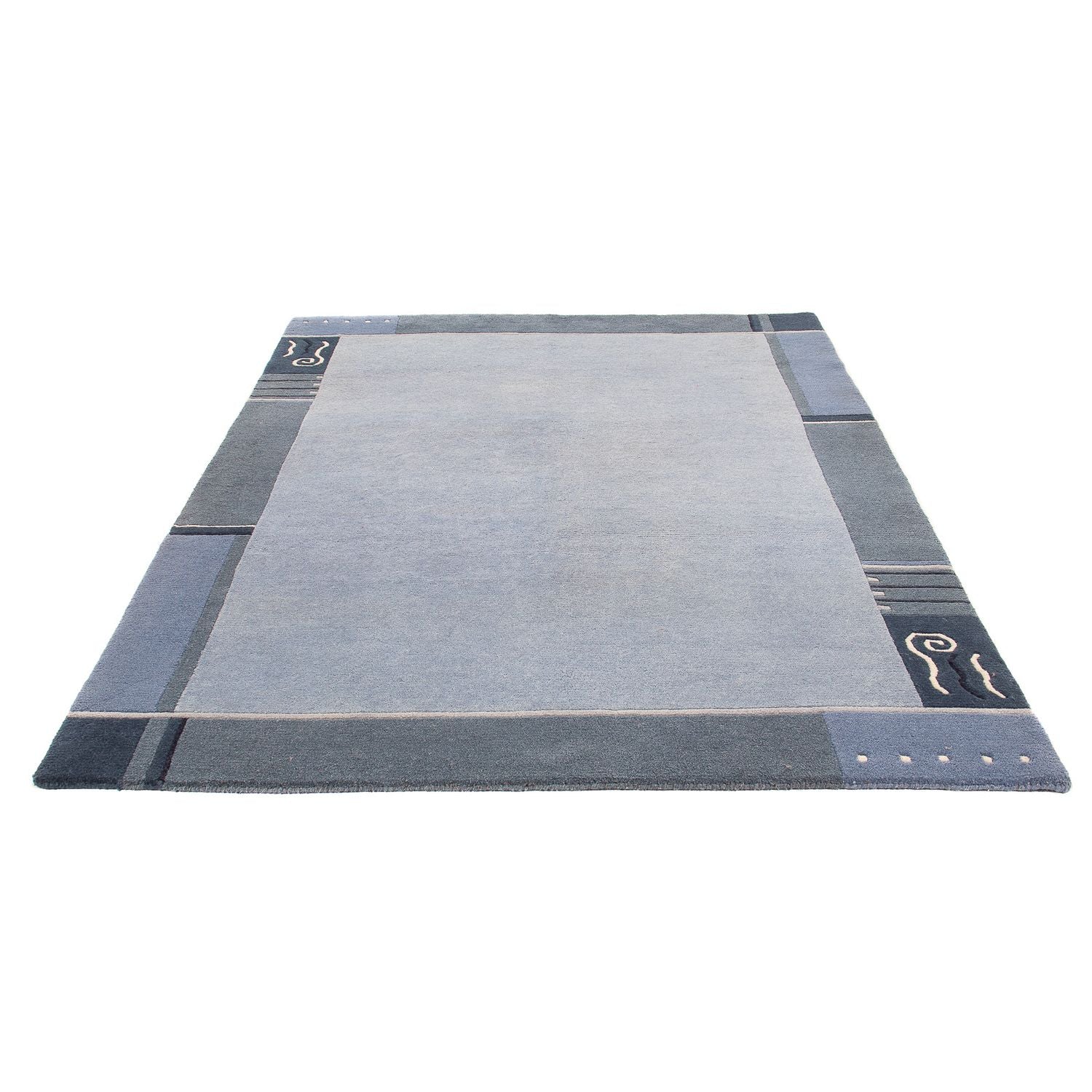 Nepal Teppich 240 x 170 cm - hellblau - Image 5