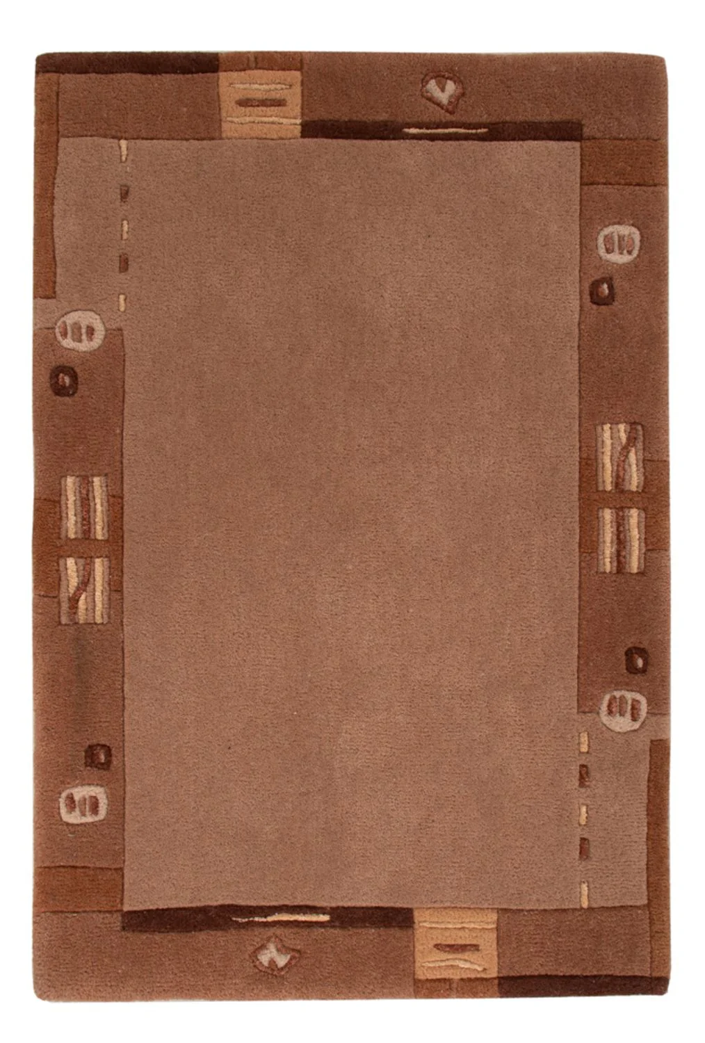 Nepal Teppich - 90 x 60 cm - braun