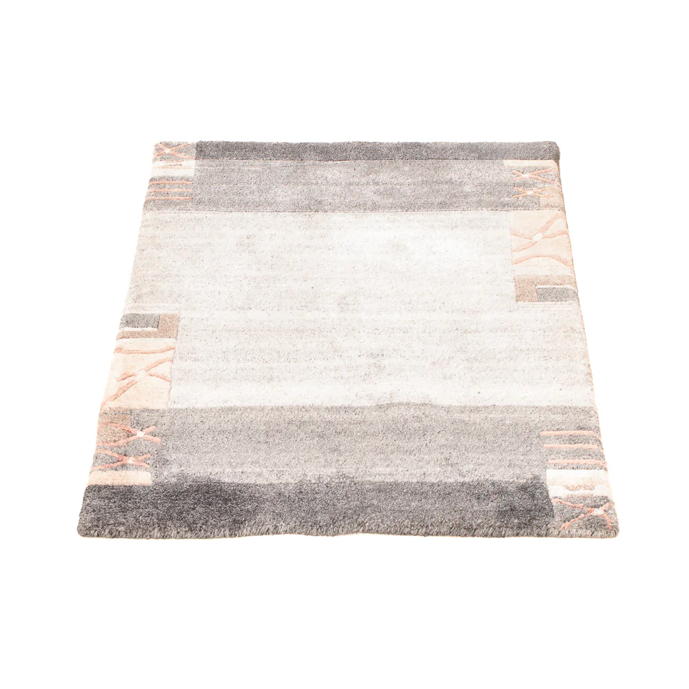 Nepal Teppich - 90 x 60 cm - hellgrau - Image 5