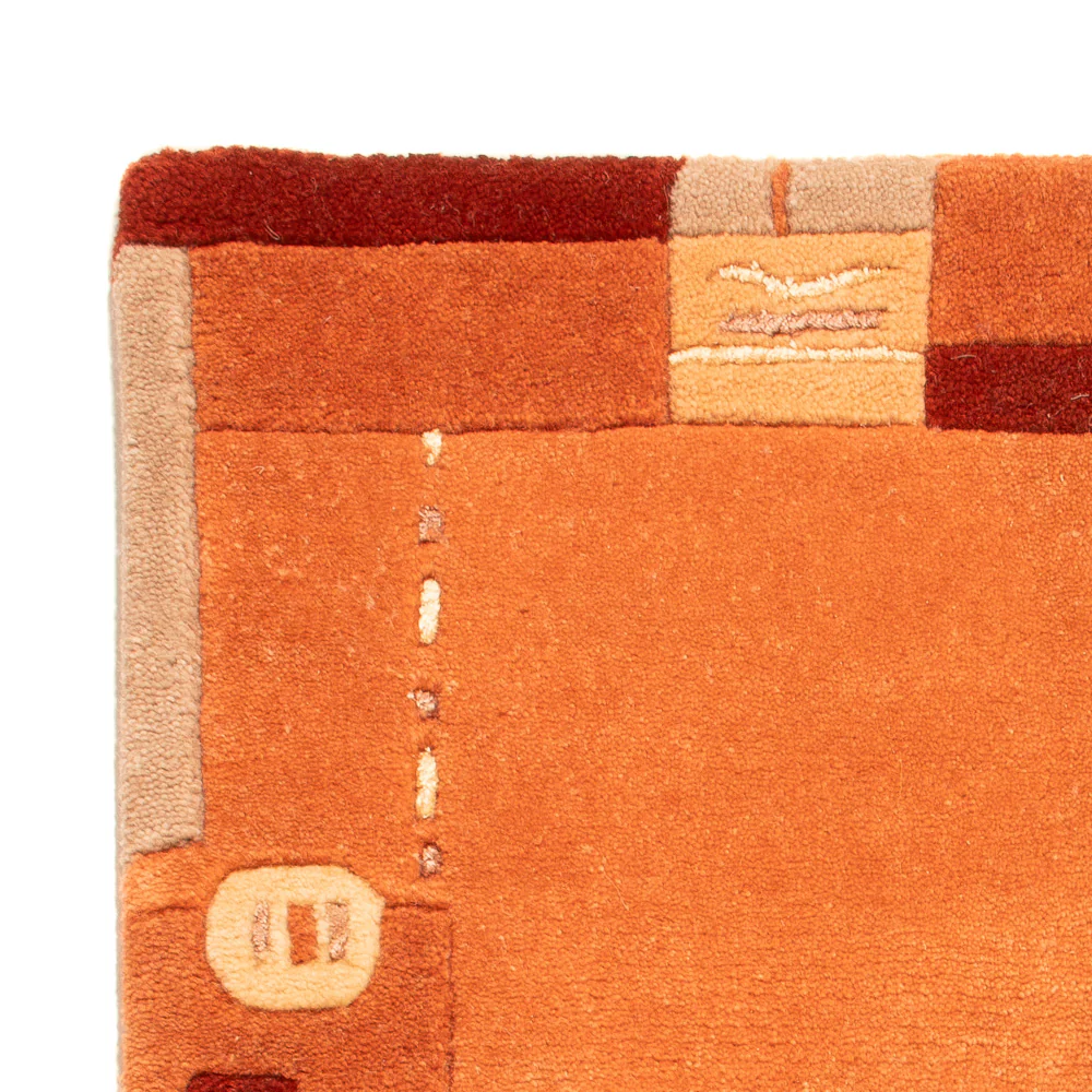 Nepal Teppich - 90 x 60 cm - orange - Image 3