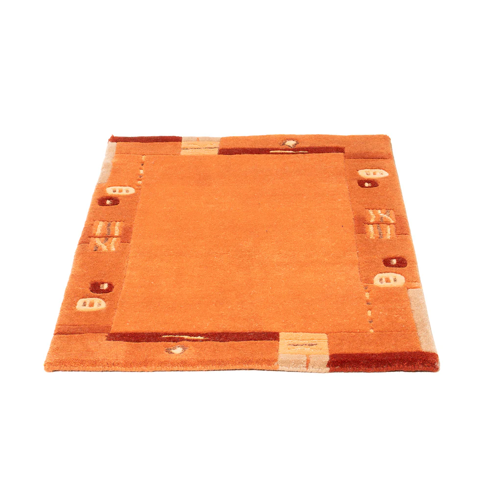 Nepal Teppich - 90 x 60 cm - orange - Image 5