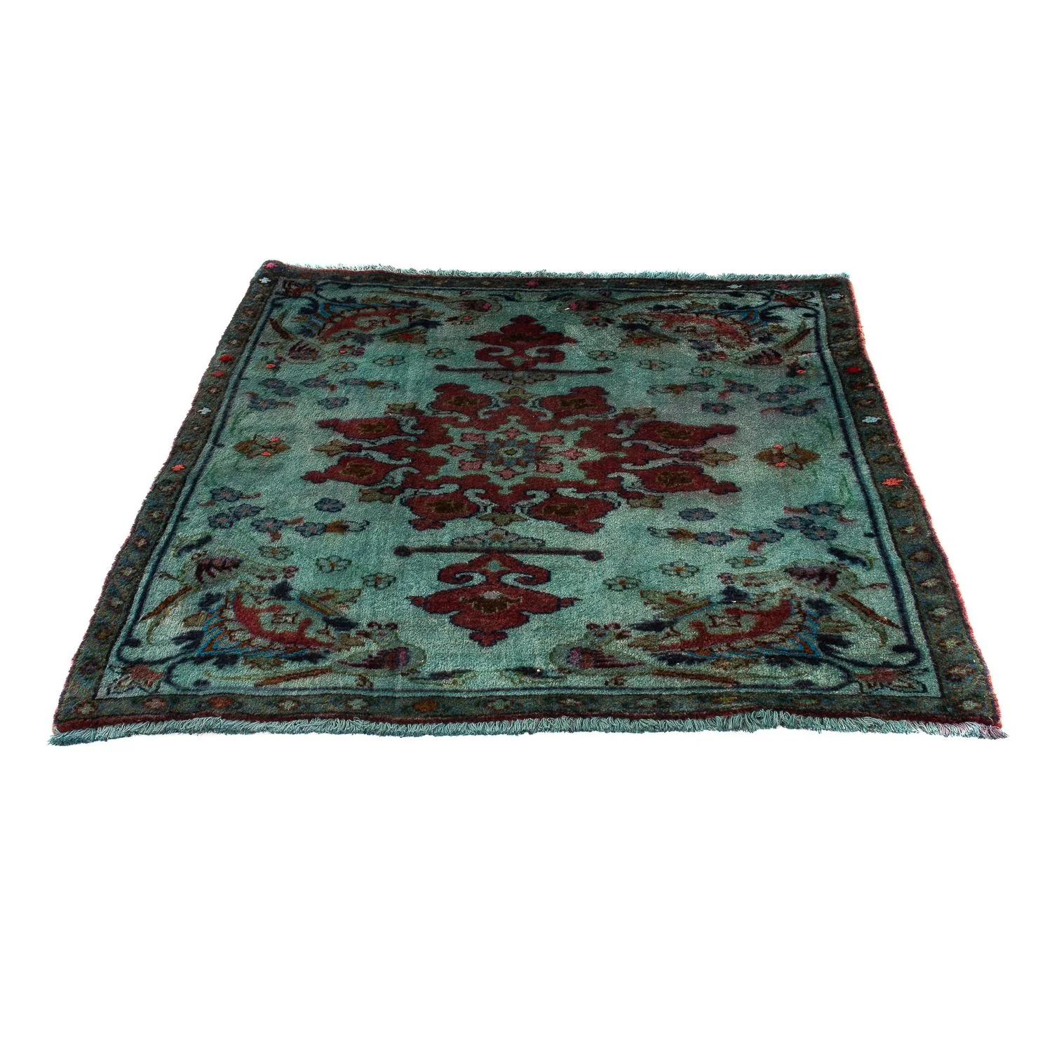 Orientteppich 105 x 104 cm - hellblau - Image 5