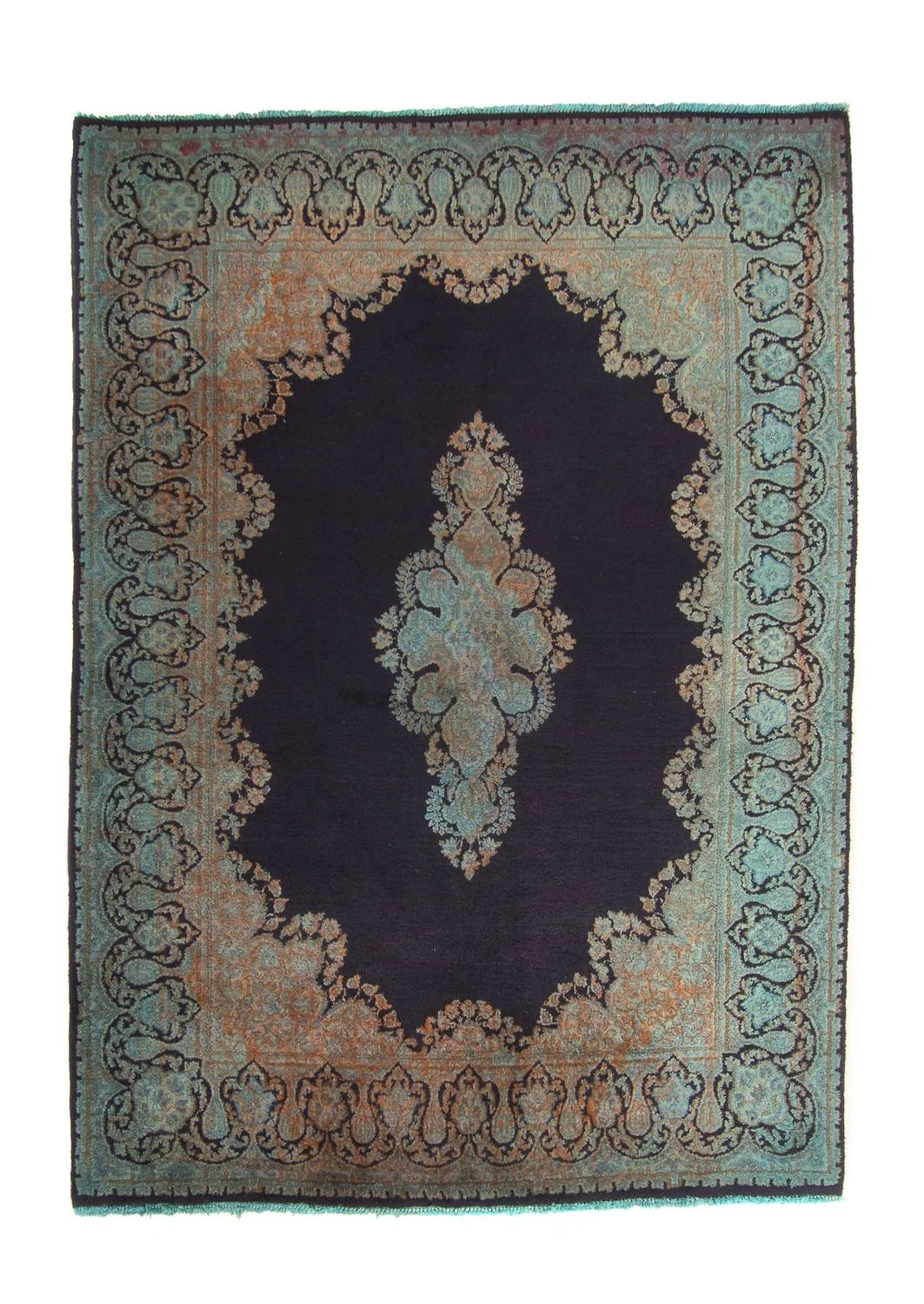 Orientteppich 199 x 151 cm - dunkelblau