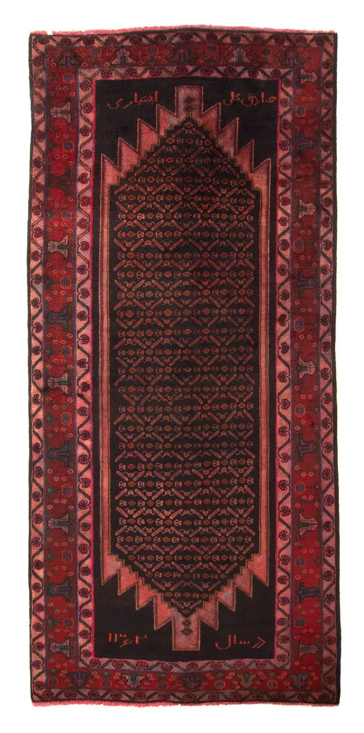 Orientteppich 300 x 155 cm - dunkelrot