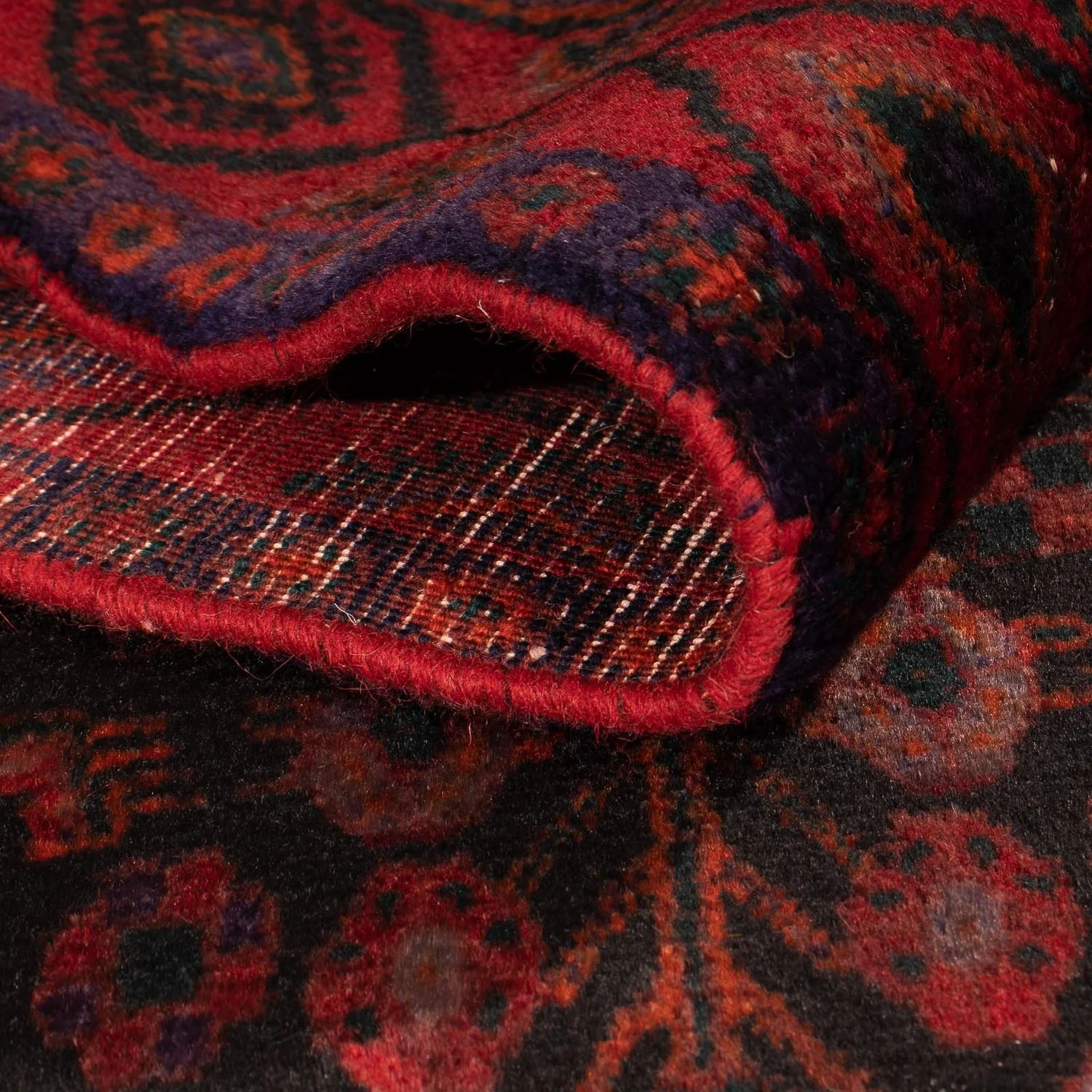 Orientteppich 380 x 146 cm - dunkelblau - Image 4