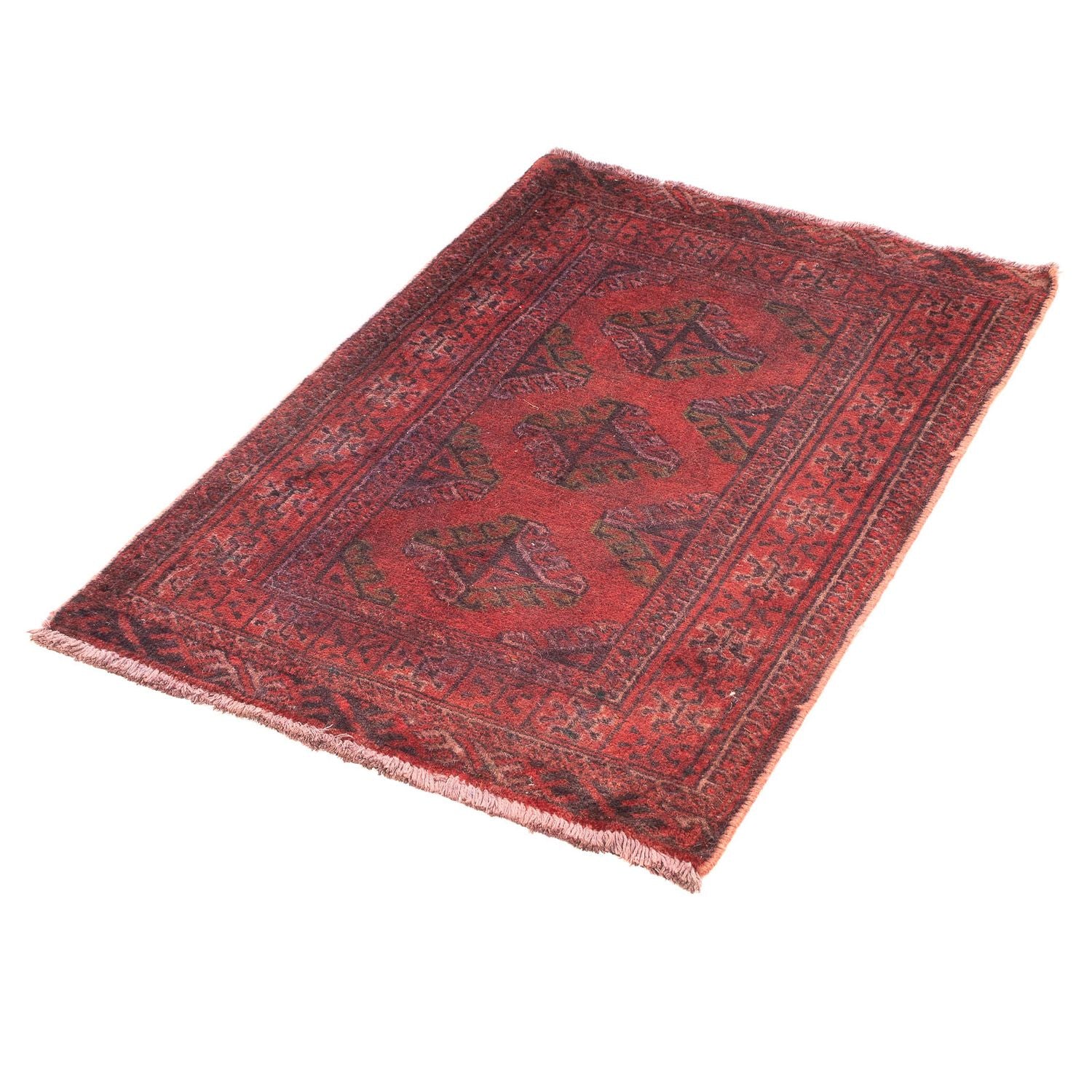 Orientteppich 84 x 66 cm - dunkelrot - Image 5