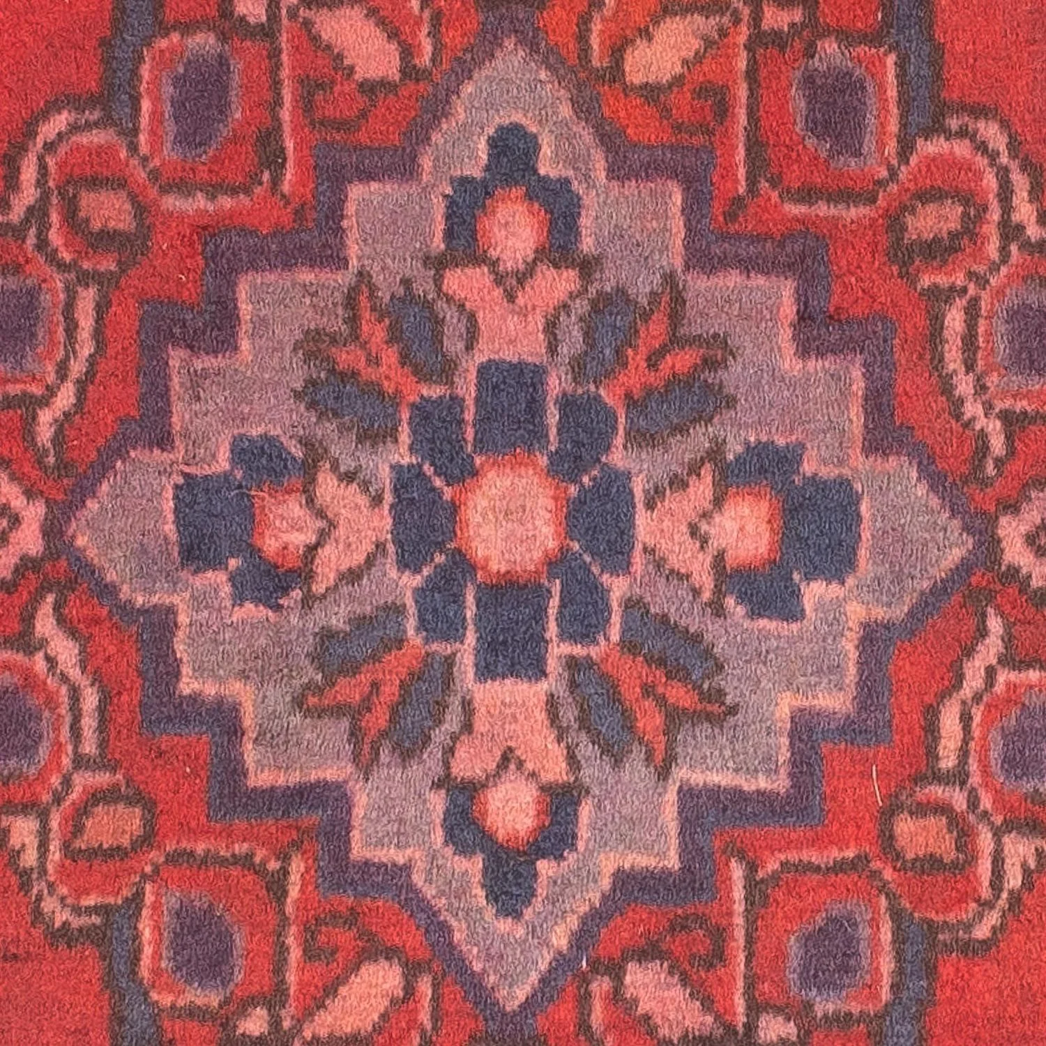 Orientteppich 87 x 57 cm - dunkelrot - Image 3