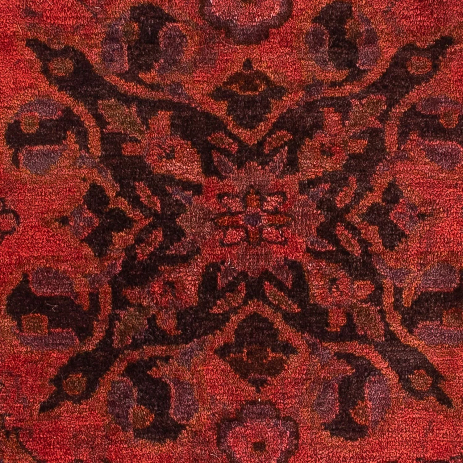 Orientteppich 96 x 65 cm - dunkelrot - Image 2