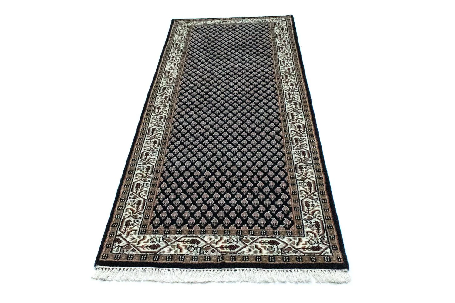 Orientteppich - Mir - Indus 244 x 83 cm - dunkelblau - Image 5