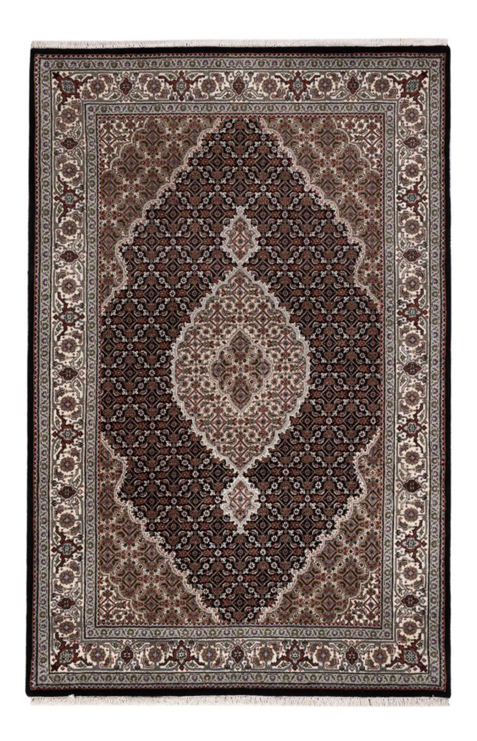 Indo Täbriz Teppich 188x123cm - Orientteppich
