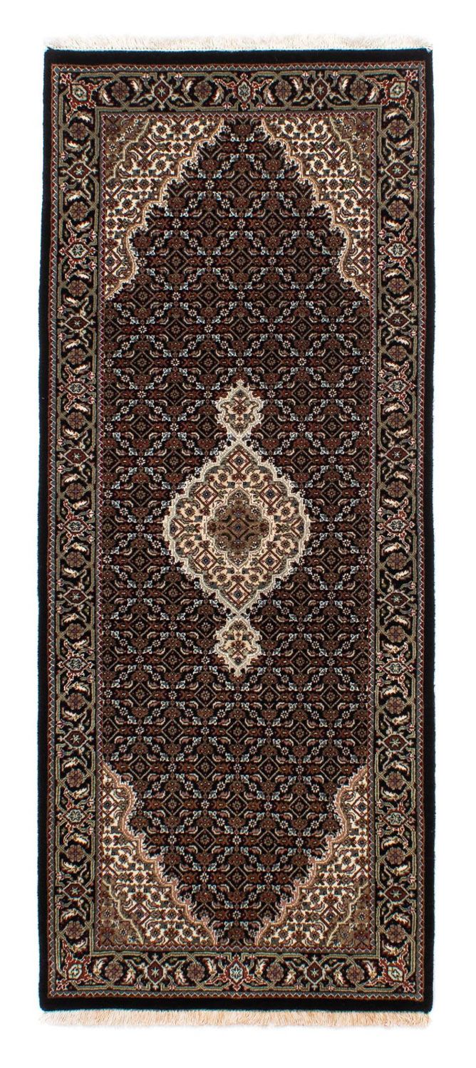 Orientteppich - Täbriz 195 x 79 cm - dunkelblau