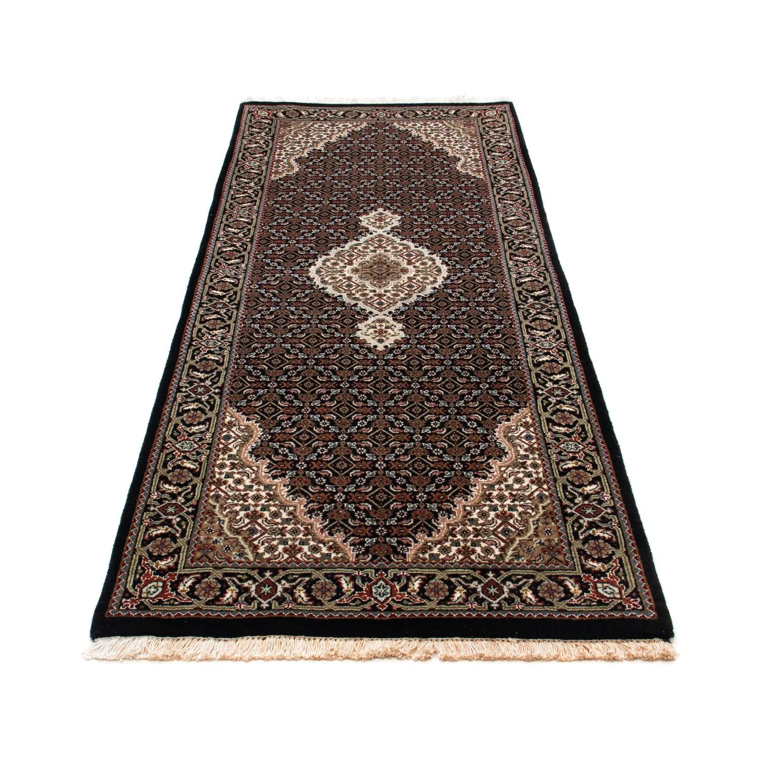 Orientteppich - Täbriz 195 x 79 cm - dunkelblau - Image 5