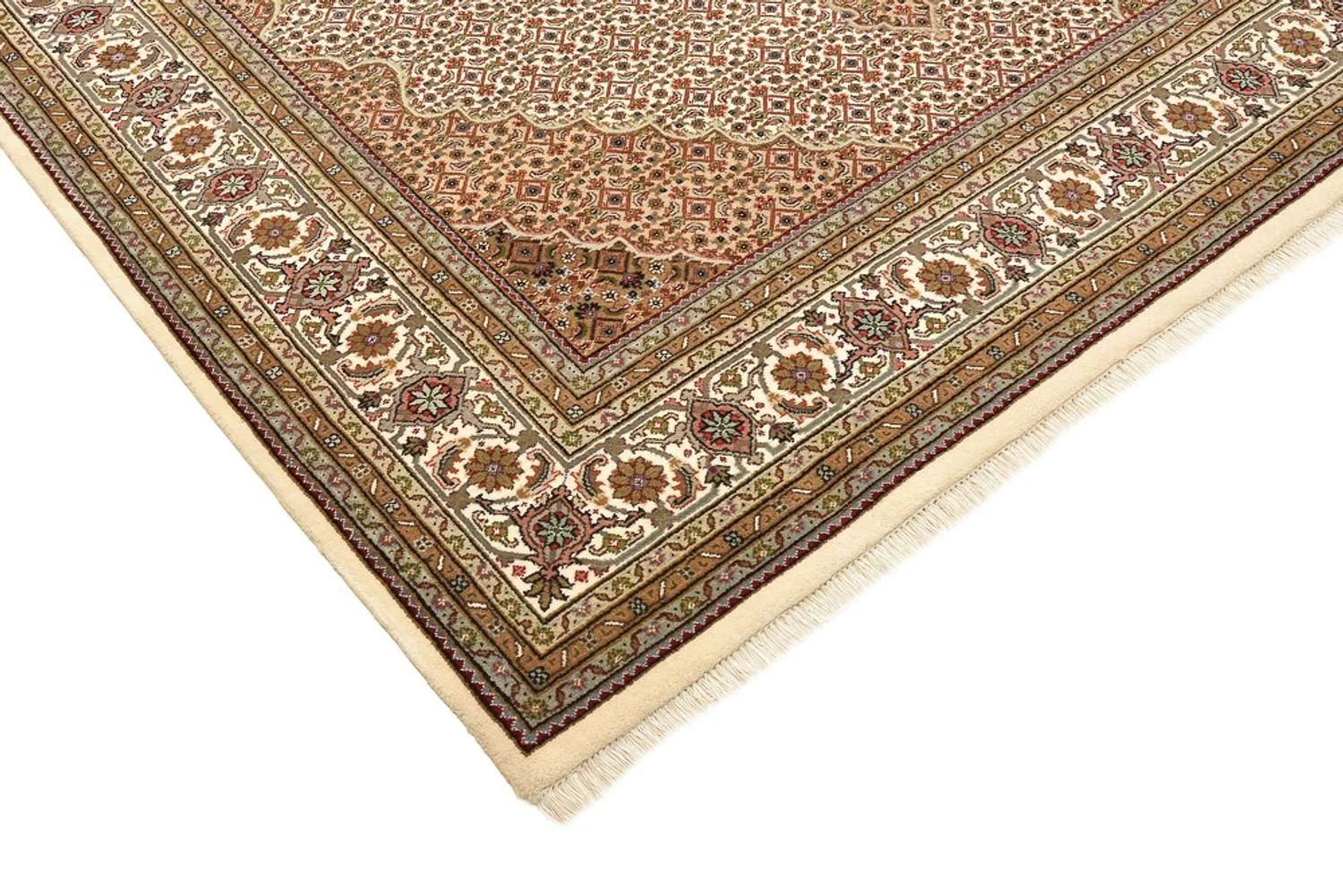 Orientteppich - Täbriz quadratisch - 203 x 201 cm - dunkelbeige - Image 5