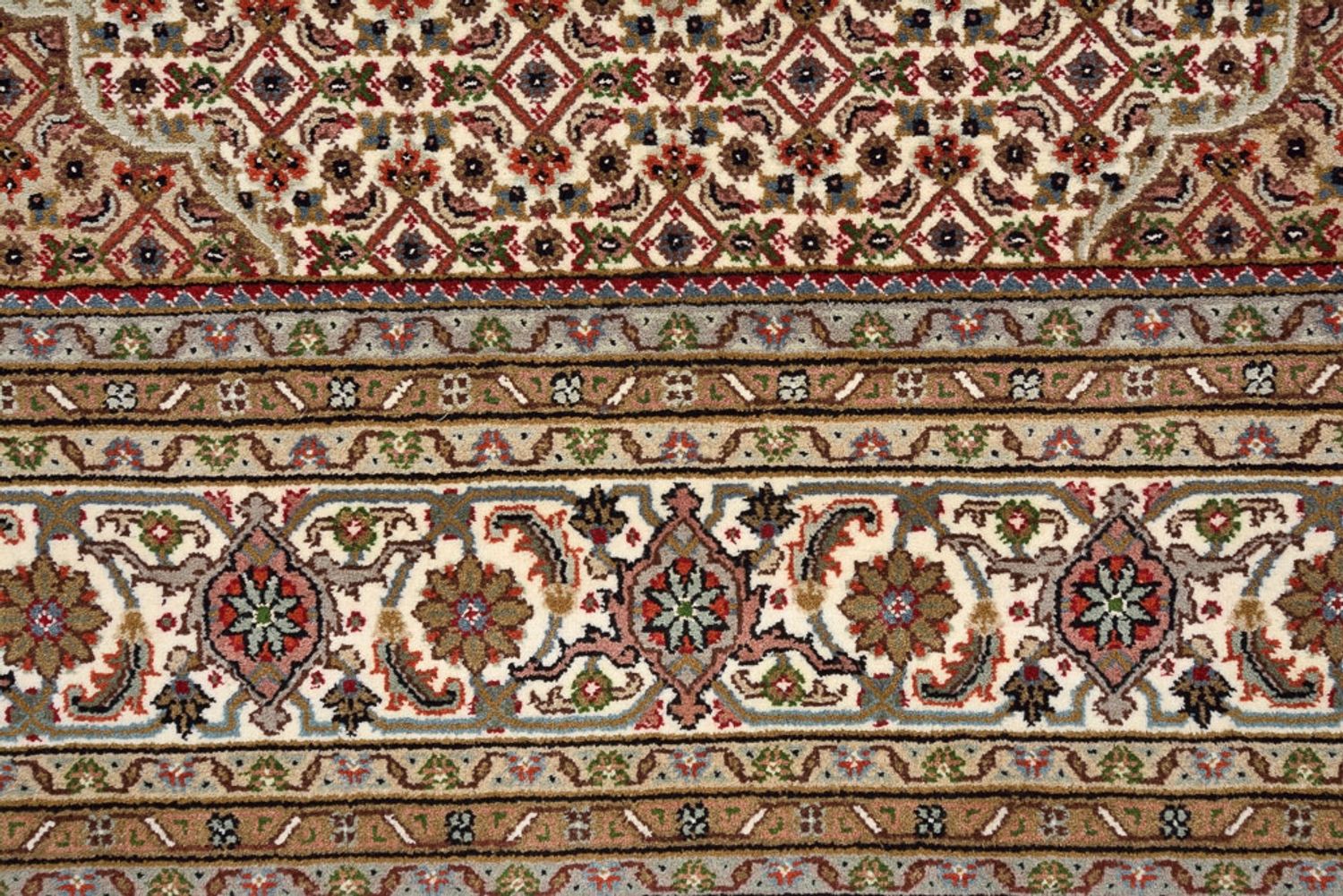 Orientteppich - Täbriz quadratisch - 203 x 201 cm - dunkelbeige - Image 7