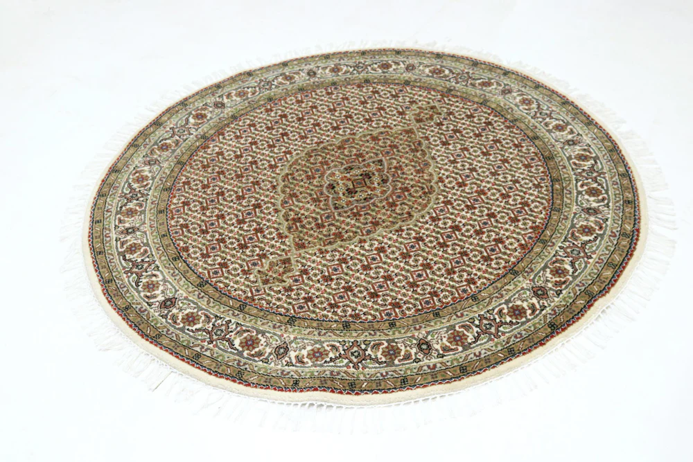 Orientteppich - Täbriz rund  - 150 x 150 cm - sand - Image 2
