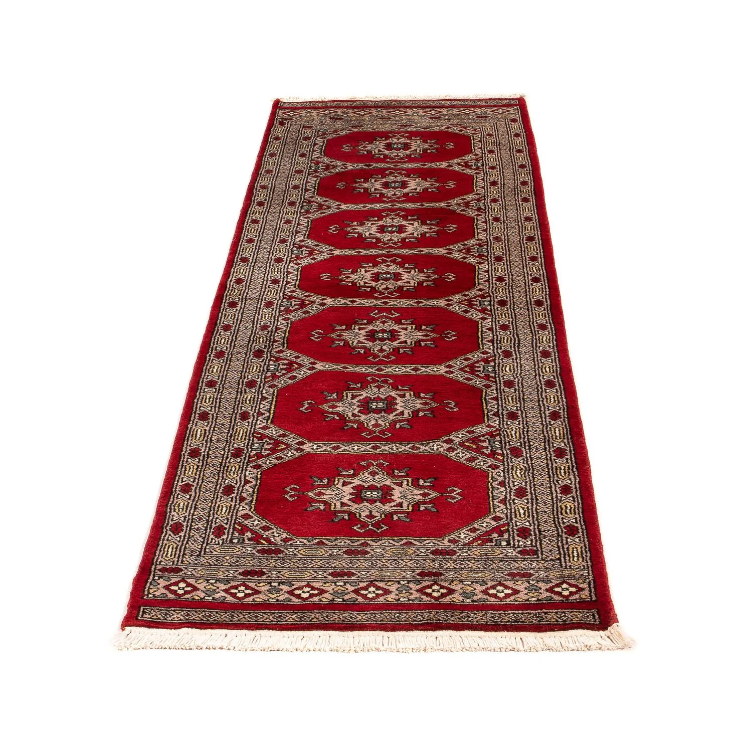 Pakistan Teppich 192 x 64 cm - dunkelrot - Image 5