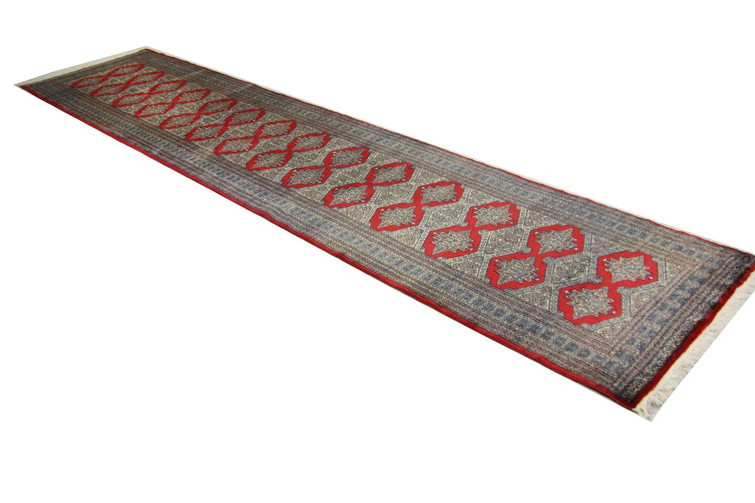 Pakistan Teppich 343 x 76 cm - rot - Image 2