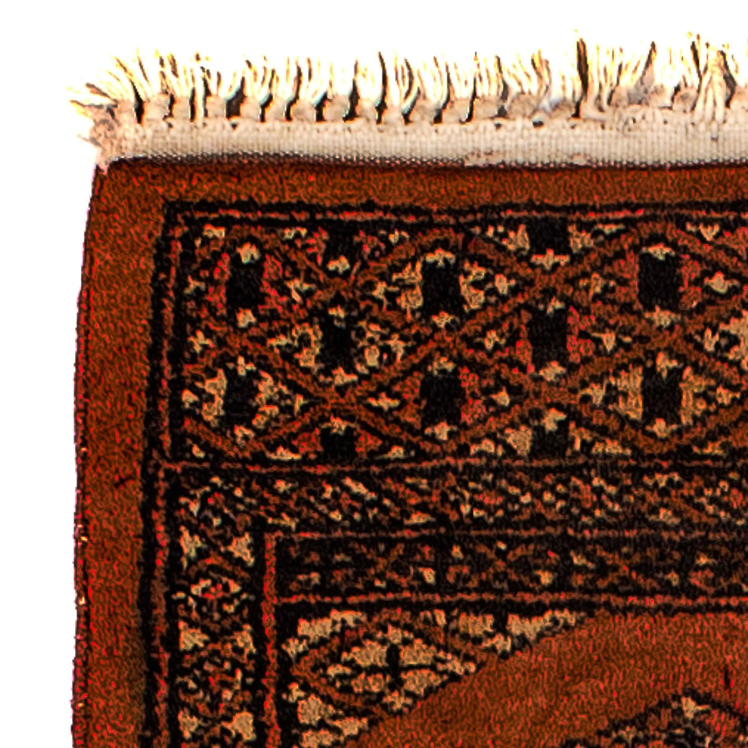 Pakistan Teppich 63 x 32 cm - dunkelrot - Image 3